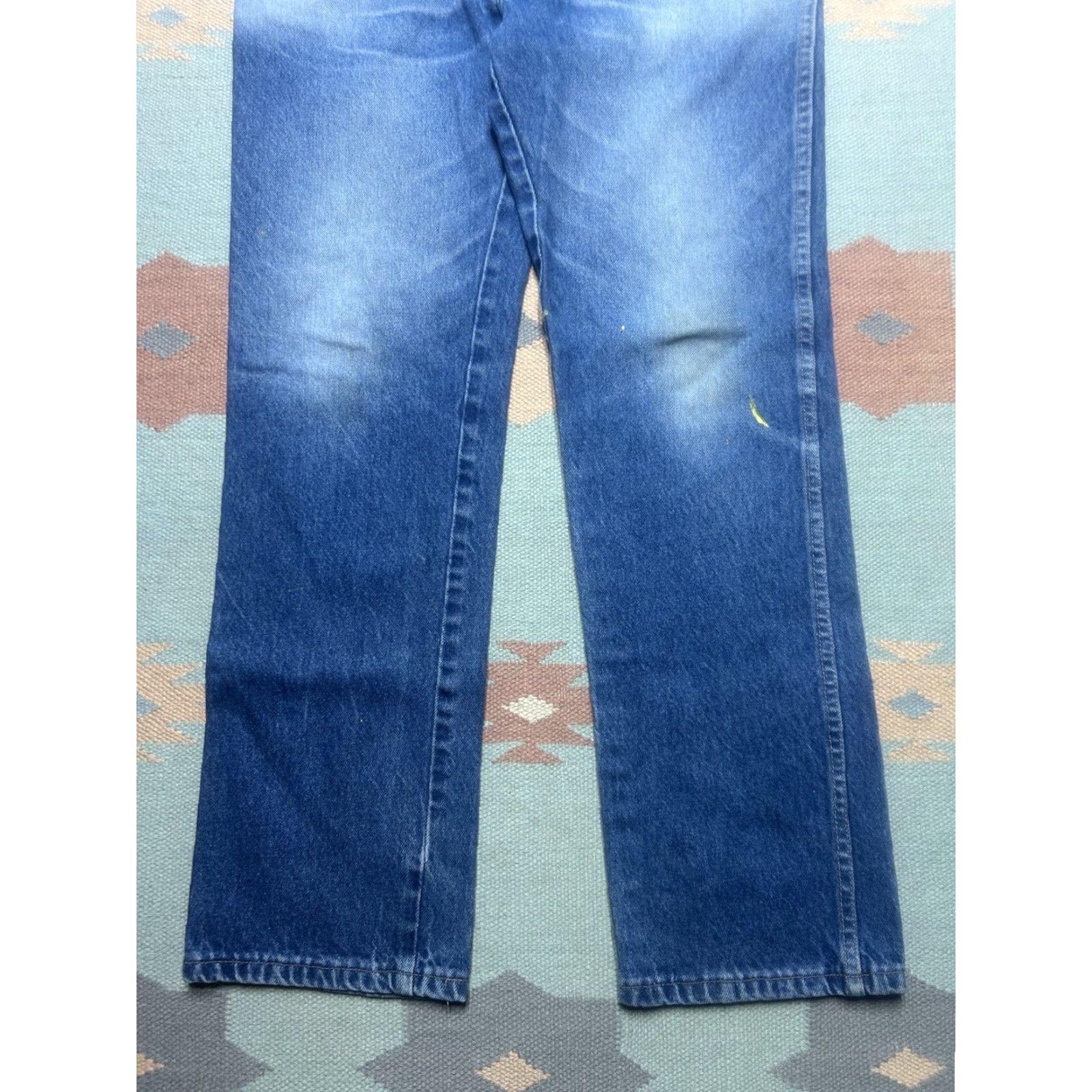 Denime VINTAGE Rustler Denim Jeans Straight USA 34x31 Men Blue 70s 80s Size US 34 / EU 50 - 2 Thumbnail