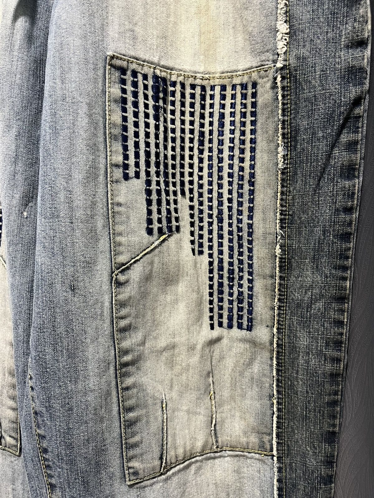 Vintage × Von Dutch Von Dutch Jeans Patchwork Bootleg 90s Baggy Size US 36 / EU 52 - 8 Thumbnail