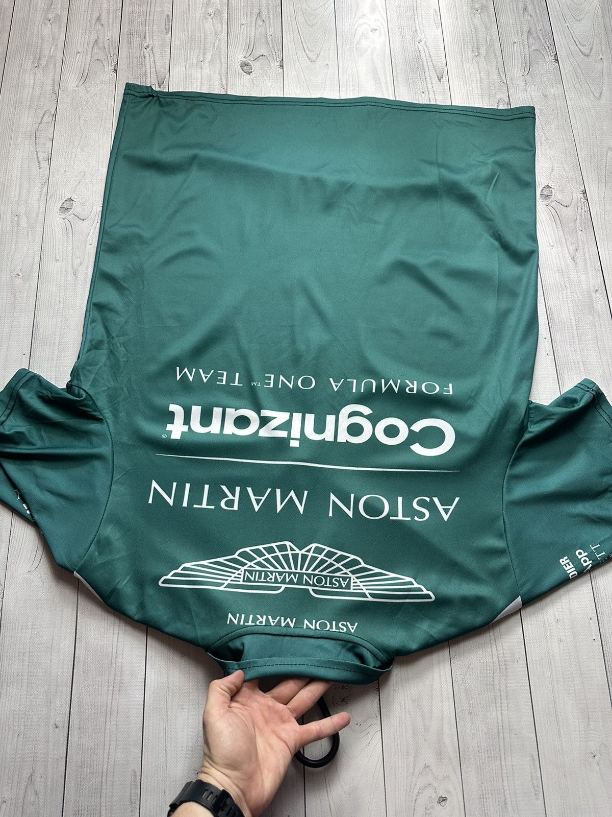 Vintage Vintage racing Aston Martin polo big logo green Hacket Size US XL / EU 56 / 4 - 6 Thumbnail