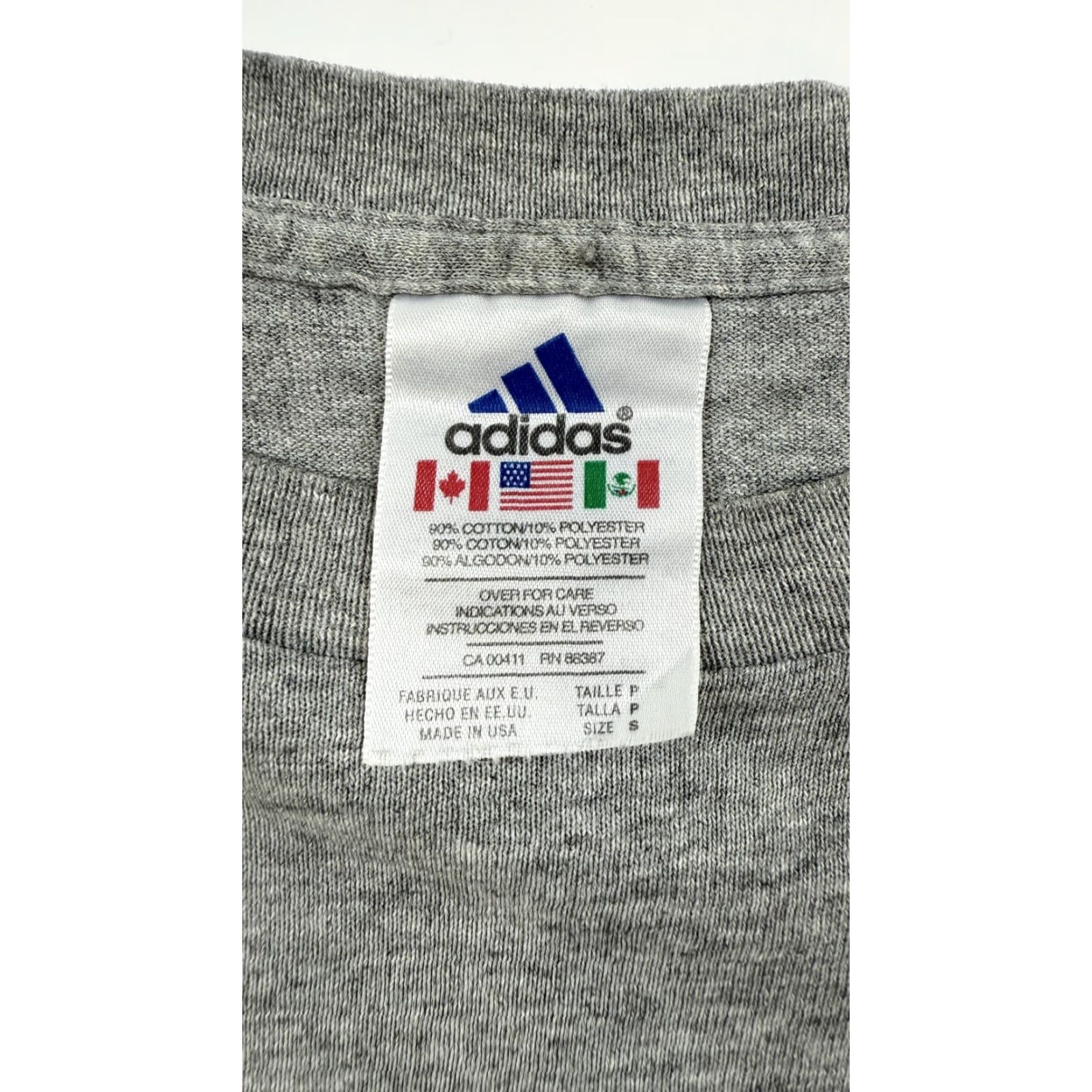 Adidas VINTAGE Adidas Shirt Mens Small Gray Schoolhouse Supplies Graphic Tee Made USA Retro Size US S / EU 44-46 / 1 - 5 Thumbnail