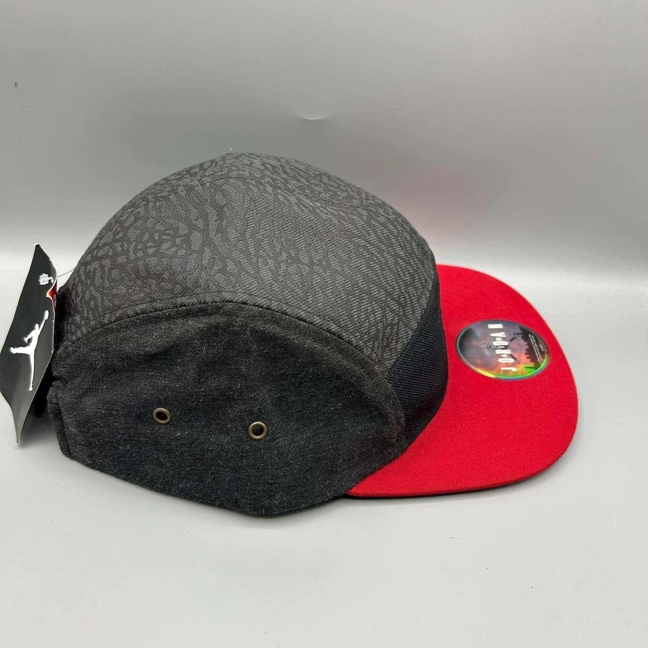Jordan Brand Air Jordan 5 Panel Hat Cement Elephant Jumpman Strap Back Size ONE SIZE - 6 Thumbnail