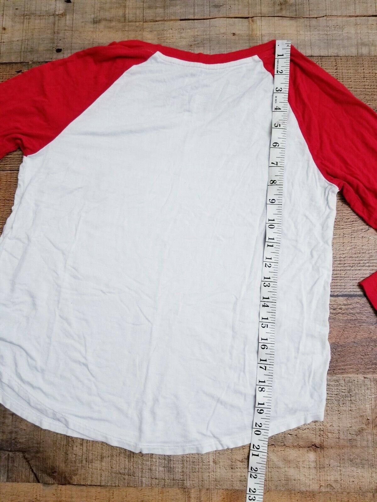Designer American Eagle Soft And Sexy Tee Extra Small Baseball Shirt Size XS / US 0-2 / IT 36-38 - 5 Thumbnail