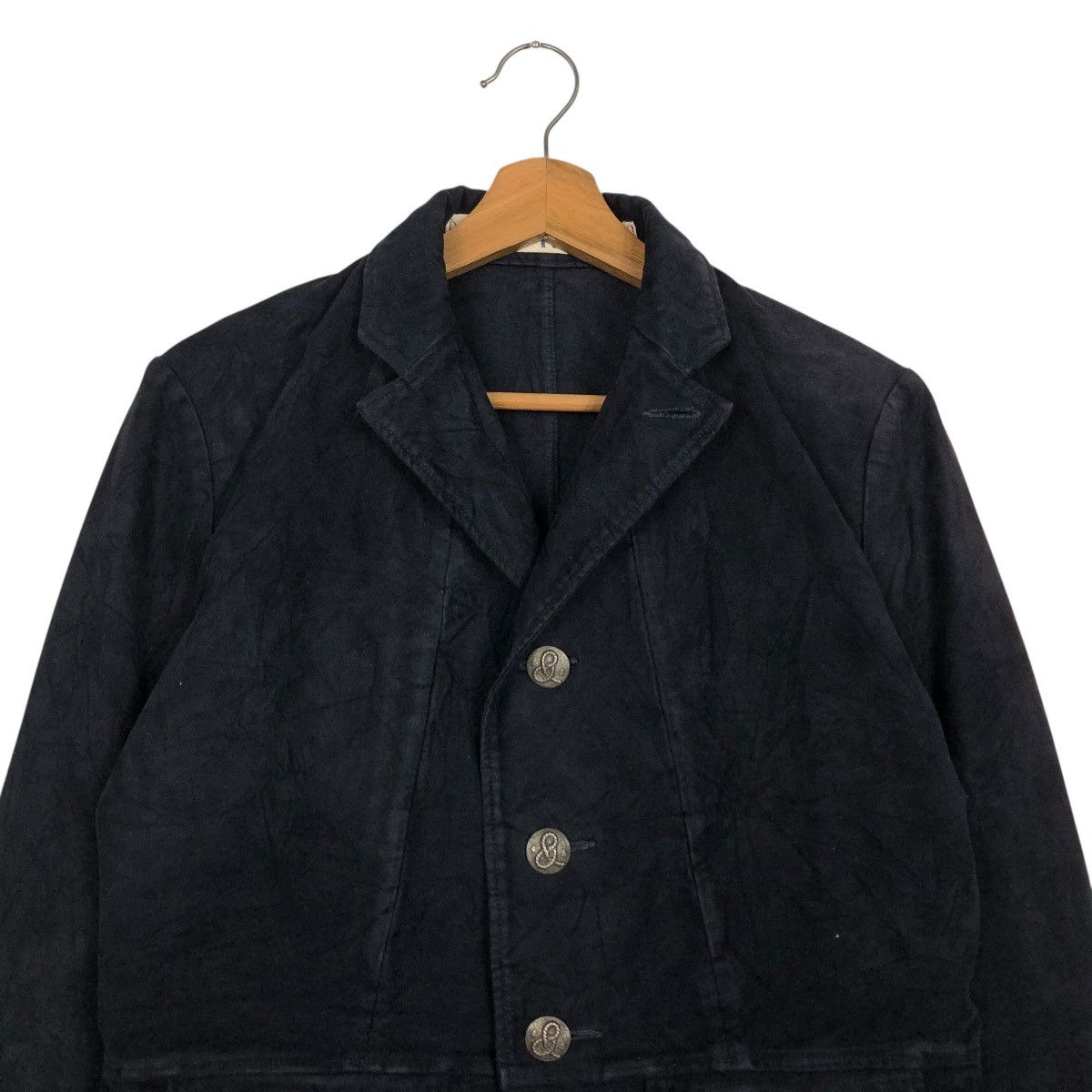 45rpm 🔥VINTAGE CROPPED BIKER CHORE JACKET 45RPM Size US M / EU 48-50 / 2 - 5 Thumbnail