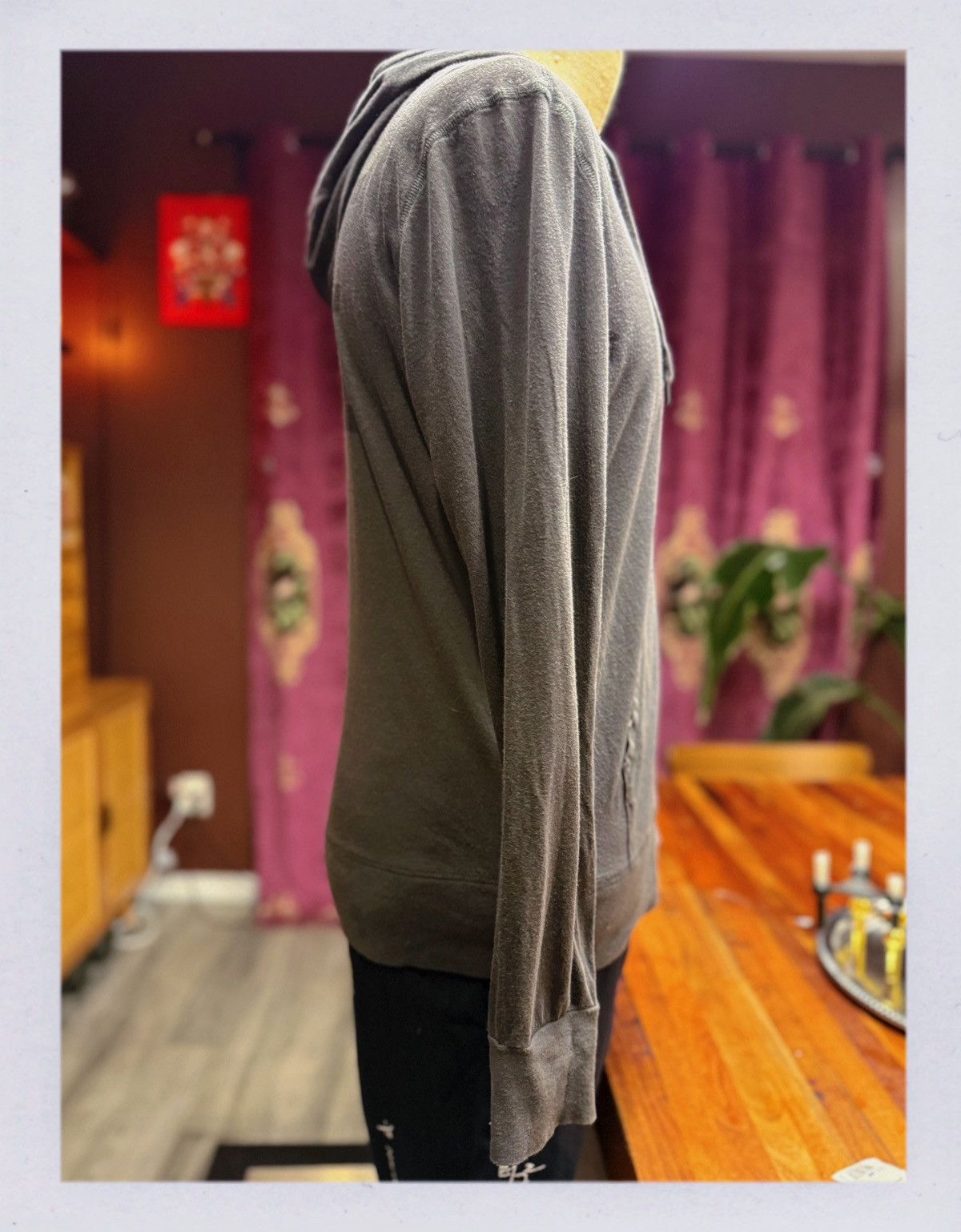 John Varvatos John Varvatos “PEACE” Zip-Up Hoodie – Charcoal Gray Size US M / EU 48-50 / 2 - 5 Thumbnail