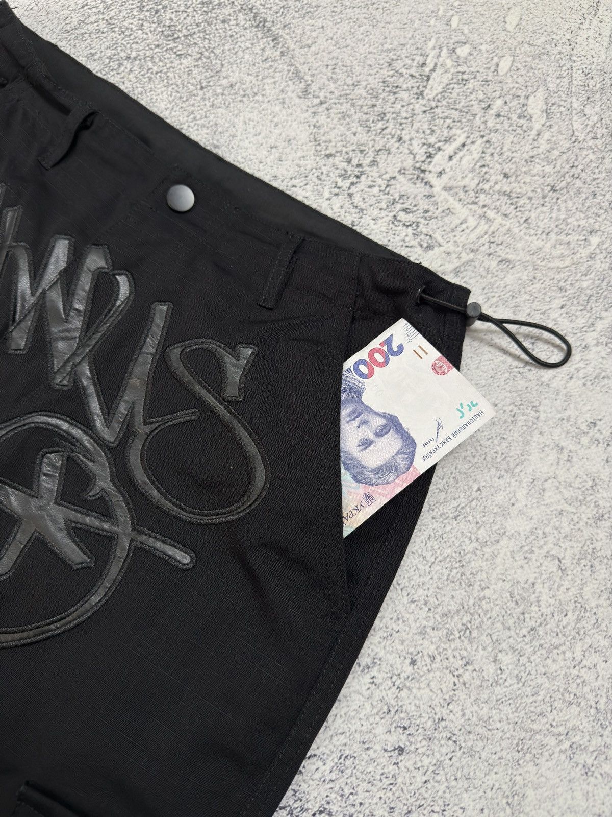 Corteiz × Japanese Brand Y2K Minus Two Parachute Cargo Pants Big Logo BBC Style Size US 30 / EU 46 - 8 Thumbnail