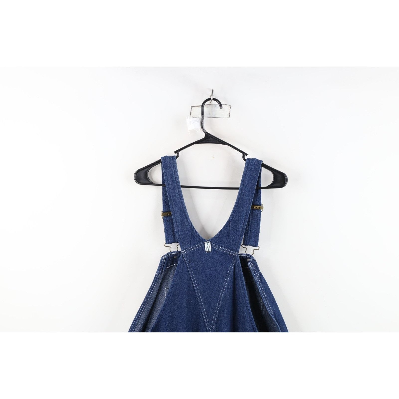 Vintage Vintage 90s Streetwear Faded Wide Leg Denim Overalls 48x30 Size US 44 / EU 60 - 16 Thumbnail