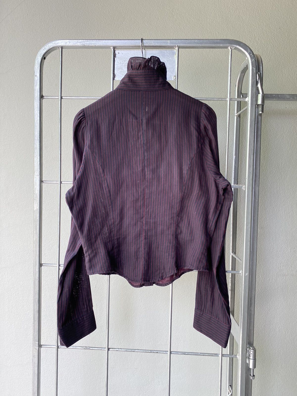 If Six Was Nine × Japanese Brand × Seditionaries BPN Black Peace Now punk ruffle shirt Size M / US 6-8 / IT 42-44 - 3 Thumbnail