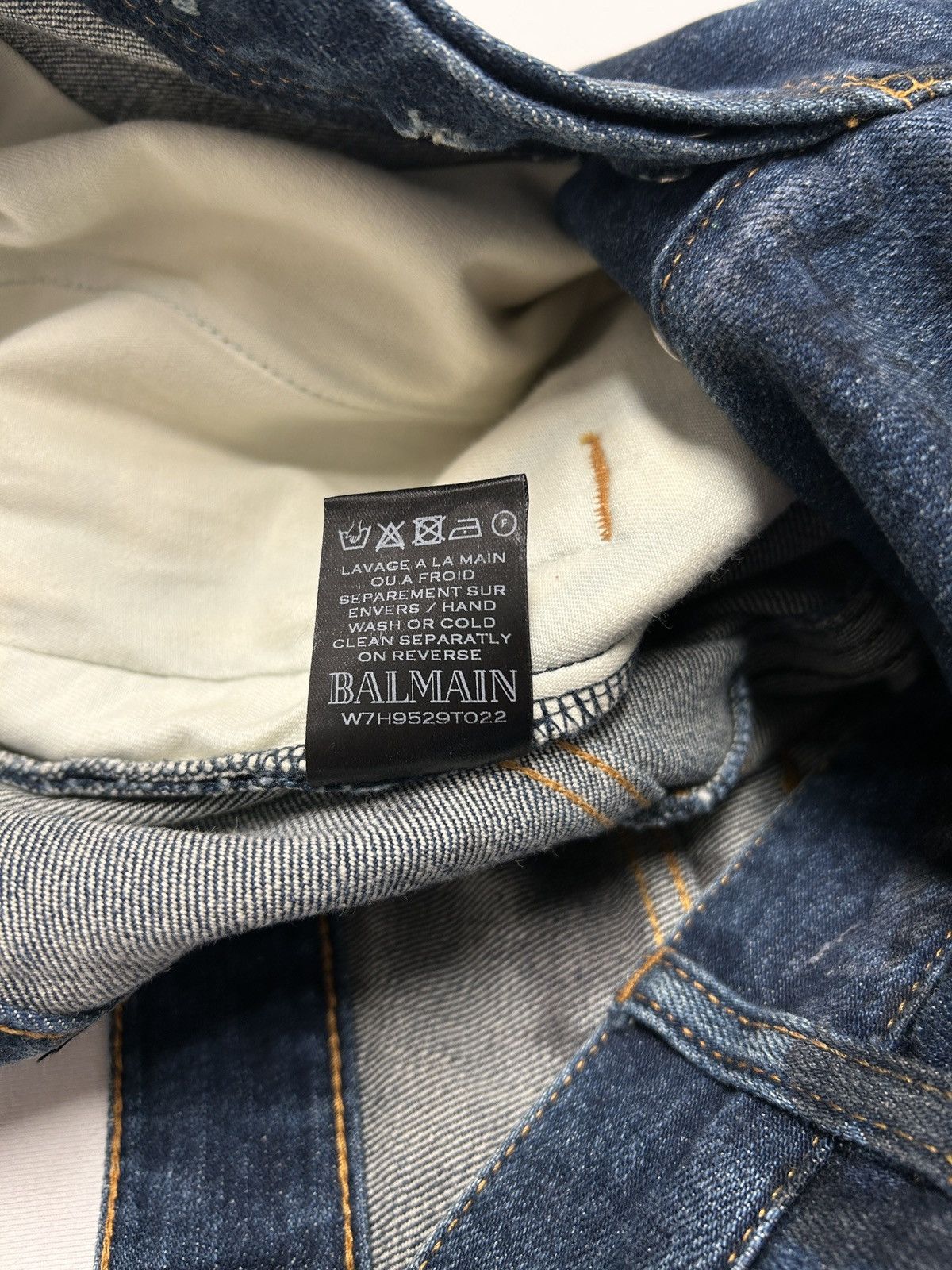 Balmain FW2017 Biker Denim Size US 31 - 8 Thumbnail