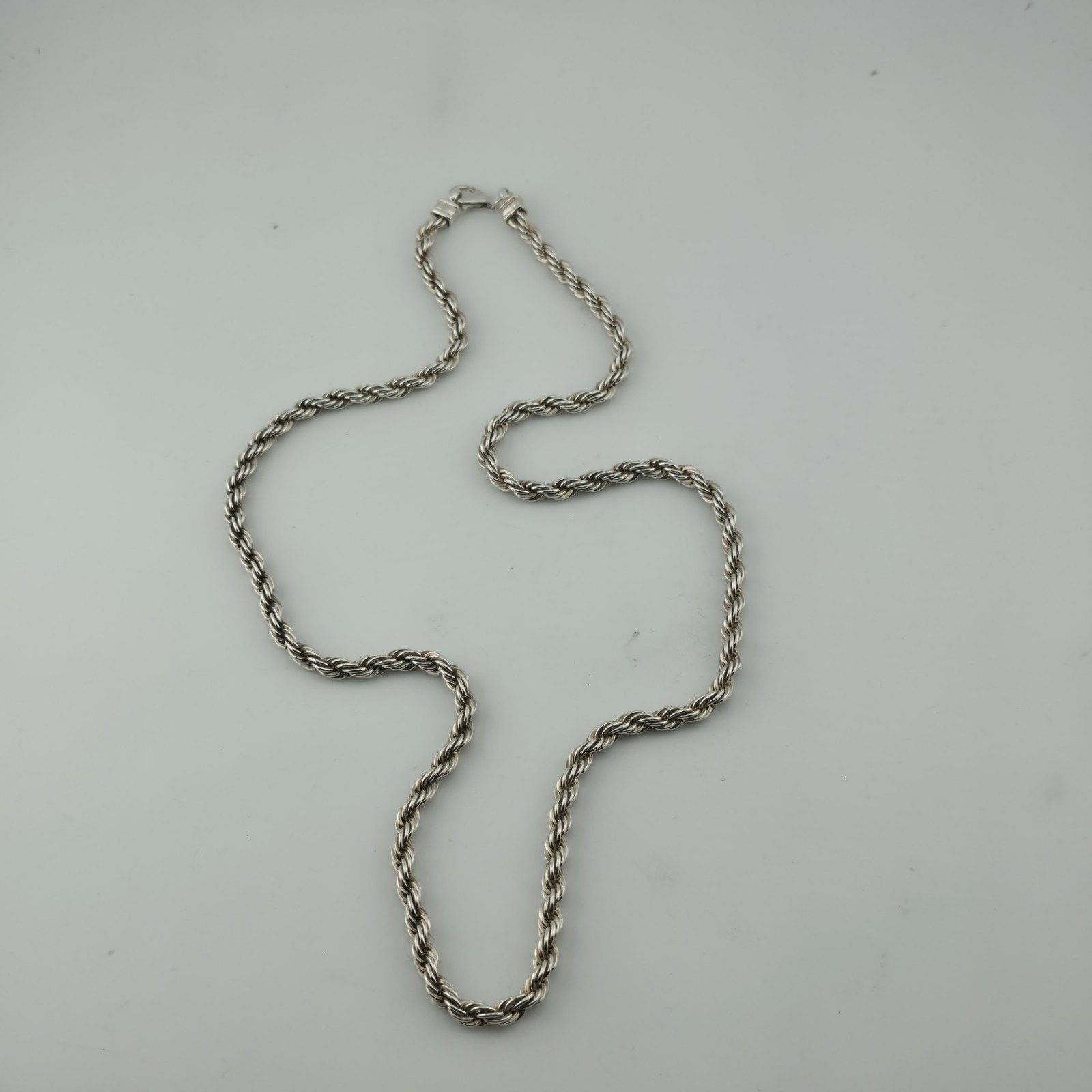 Other Sterling Silver 925 Rope Chain Necklace 24” 47g Heavy Twist Size ONE SIZE - 1 Thumbnail