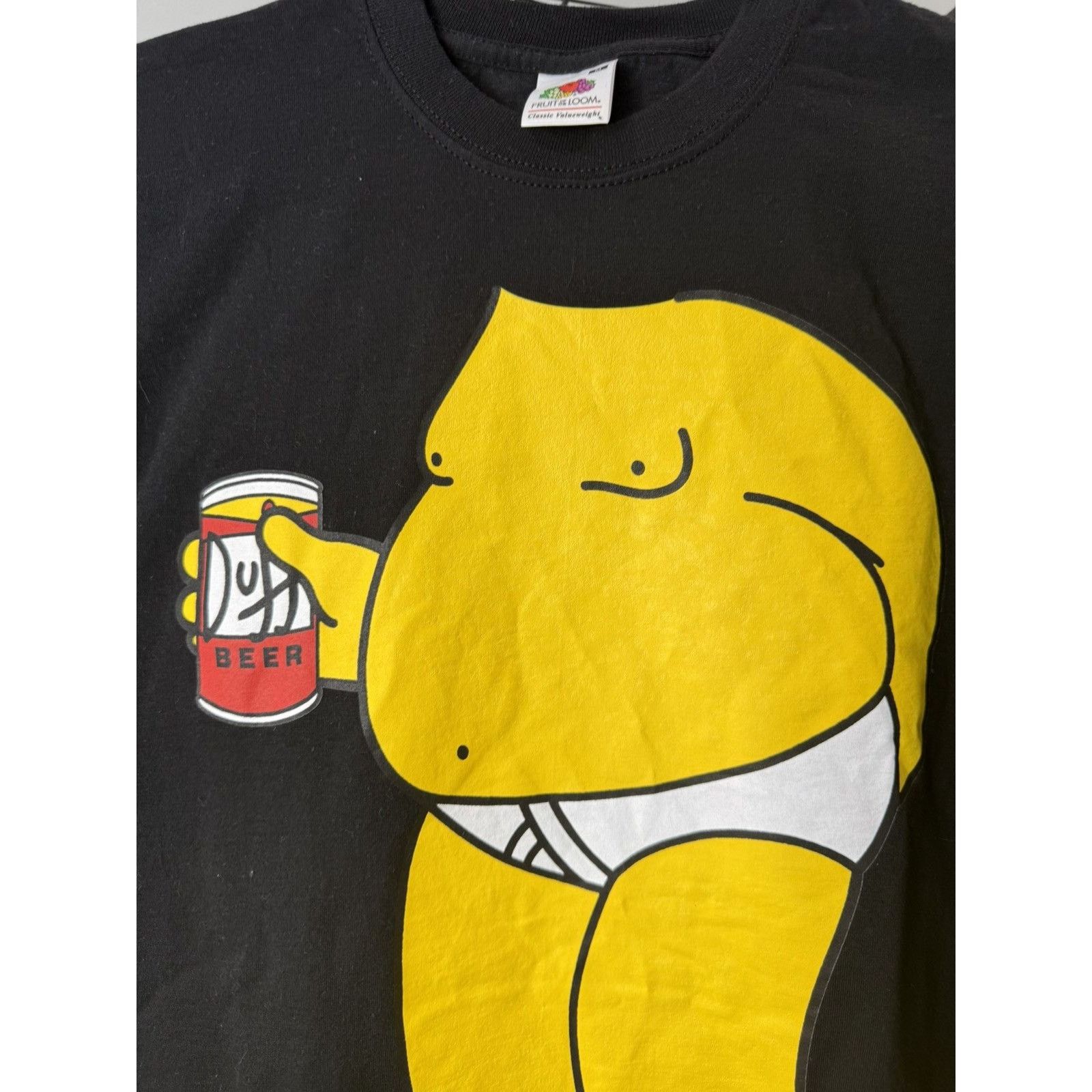 The Simpsons 00’s Vintage Simpsons Drink Beer Duff T Shirt Size US M / EU 48-50 / 2 - 2 Thumbnail