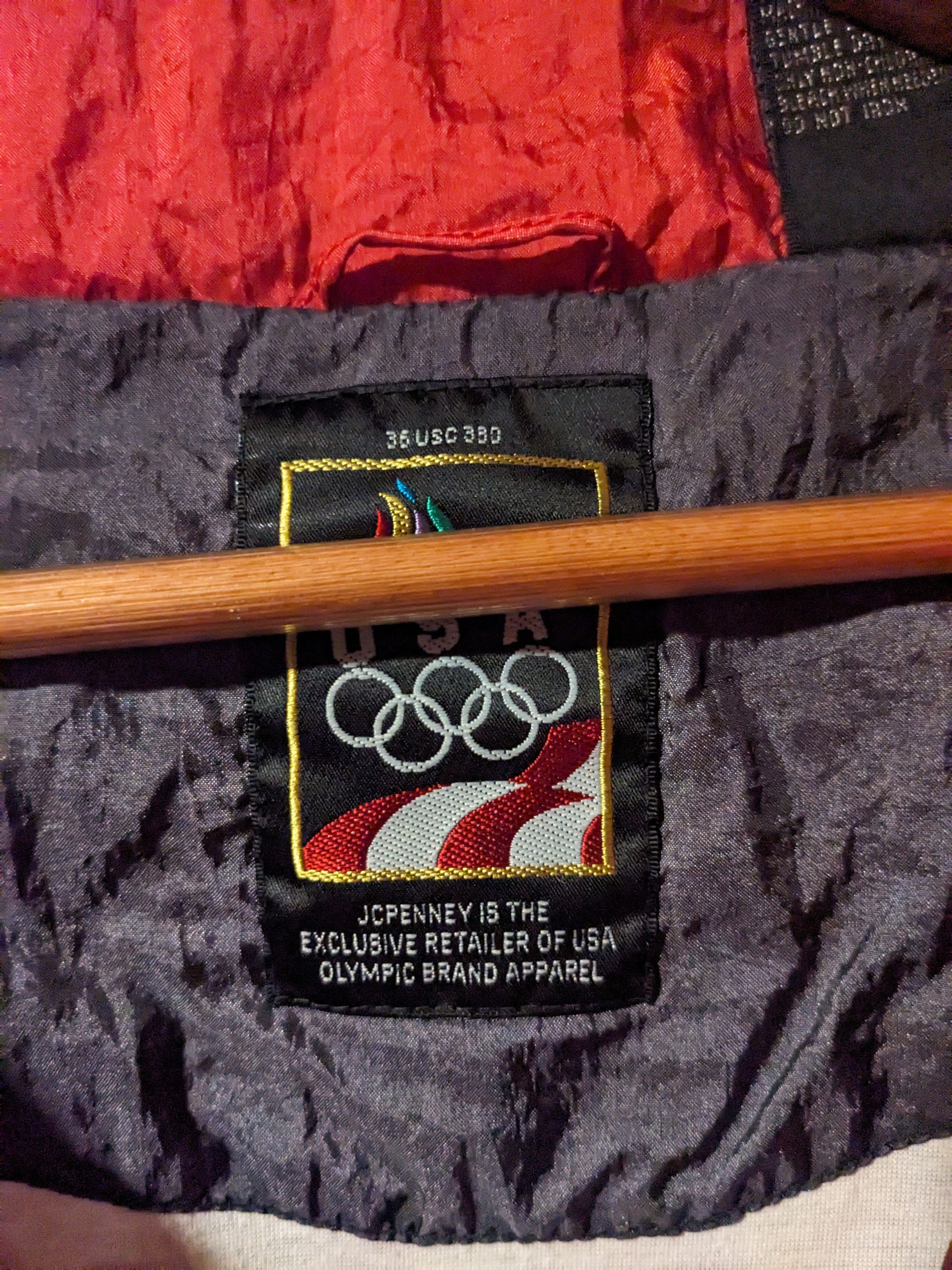 USA Olympics × Vintage Vintage 90s USA Olympics X-Large Full Zip Windbreaker Jacket Size US XL / EU 56 / 4 - 3 Thumbnail
