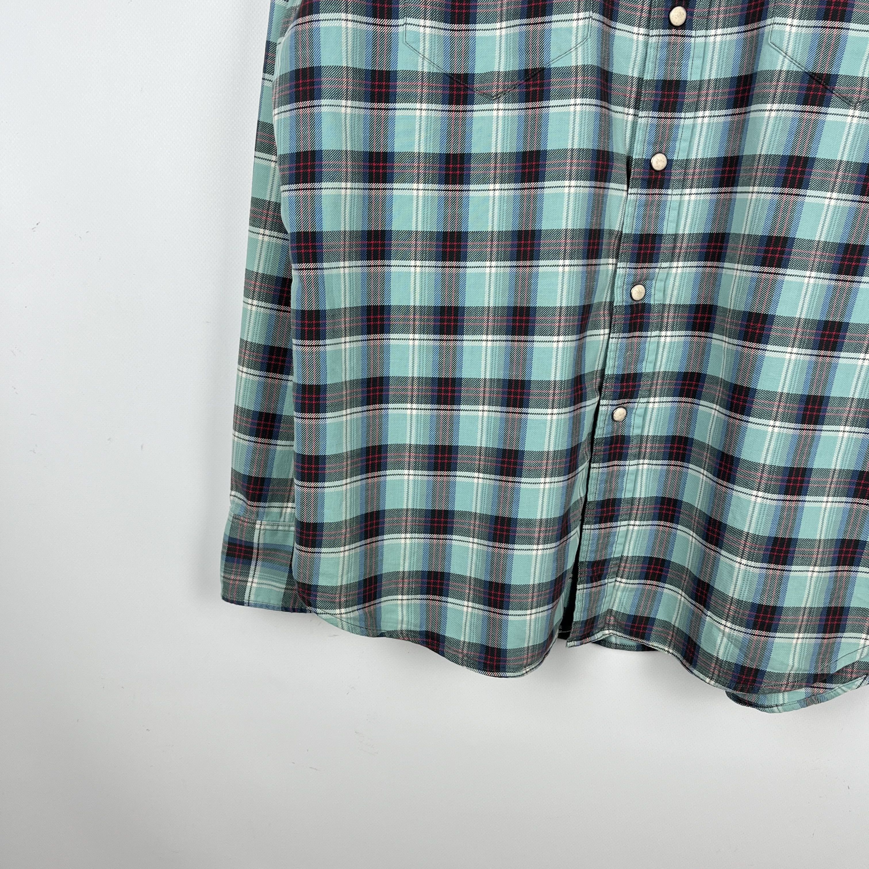 RRL Ralph Lauren RRL Ralph Lauren Western Checkered Long Sleeve Shirt Size US XL / EU 56 / 4 - 5 Thumbnail