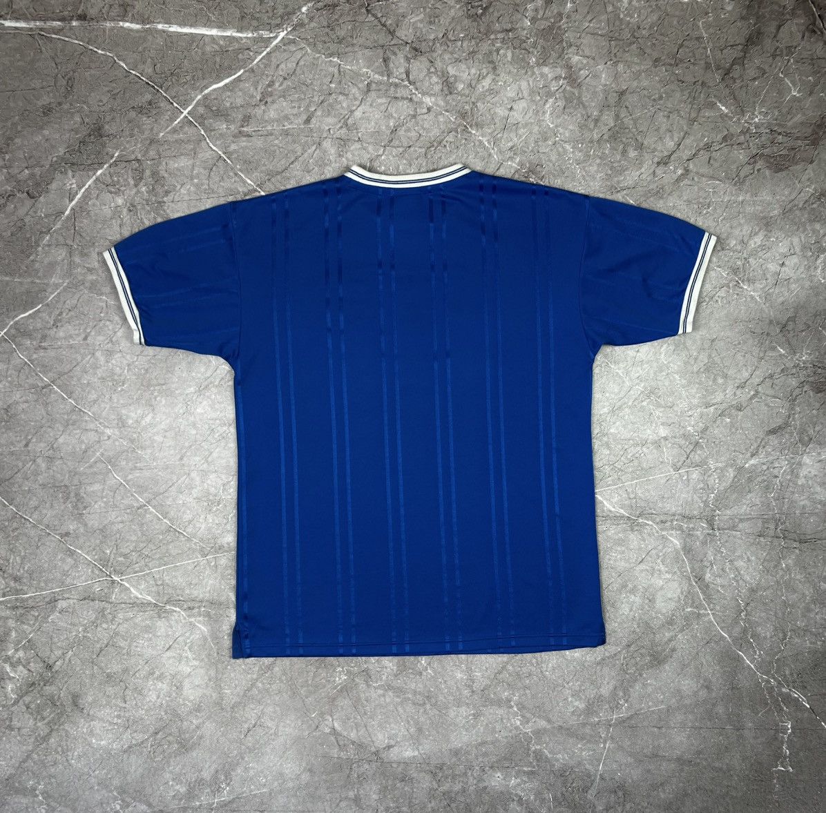 Vintage Vintage 90s Retro Score Draw Everton Soccer Jersey Size US L / EU 52-54 / 3 - 2 Thumbnail