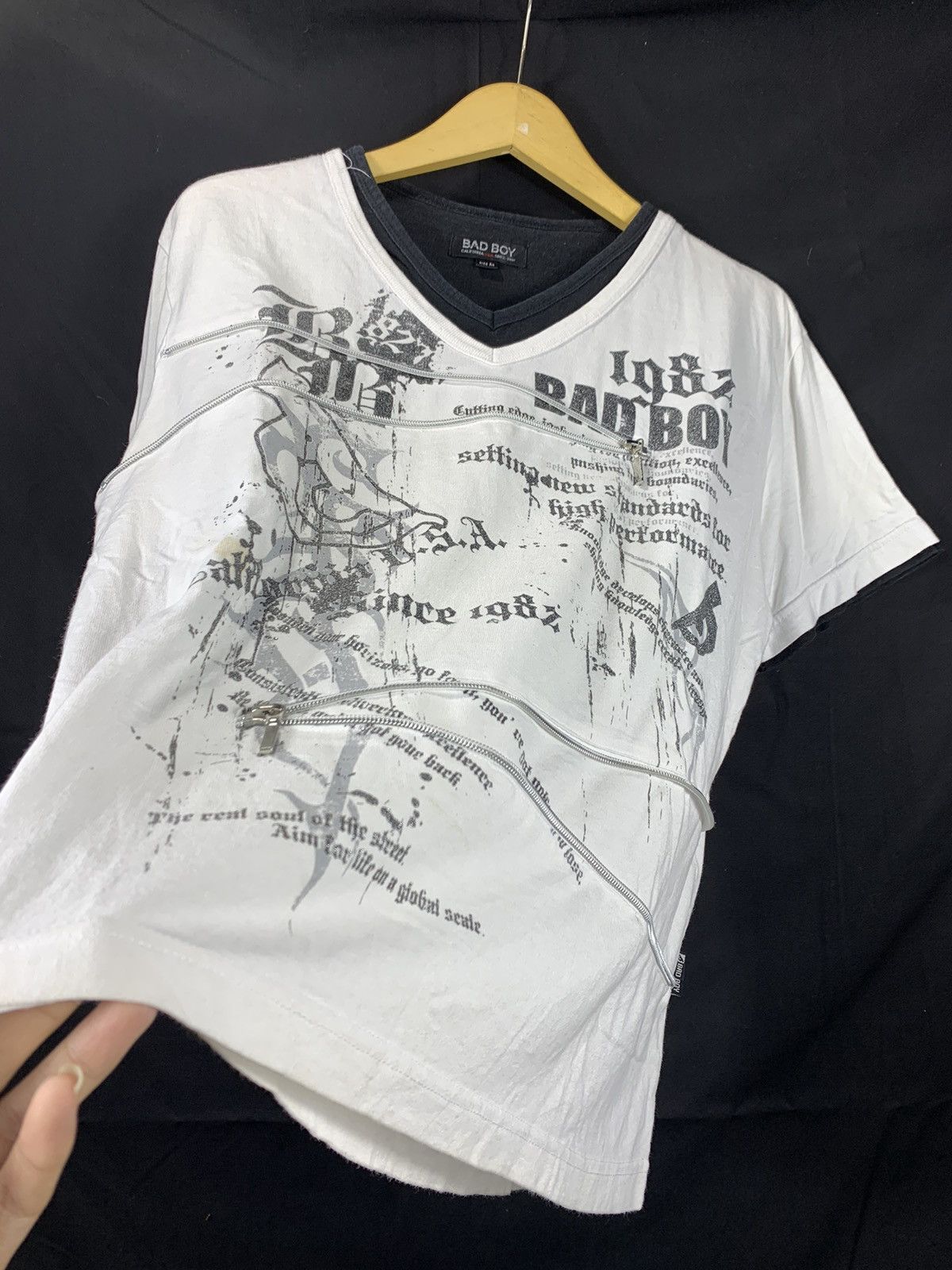 If Six Was Nine × Japanese Brand × Le Grande Bleu (L.G.B.) Crazy Gothic punk Japanese Bad boy Poem ziper ifsixwasnie Size US M / EU 48-50 / 2 - 2 Thumbnail
