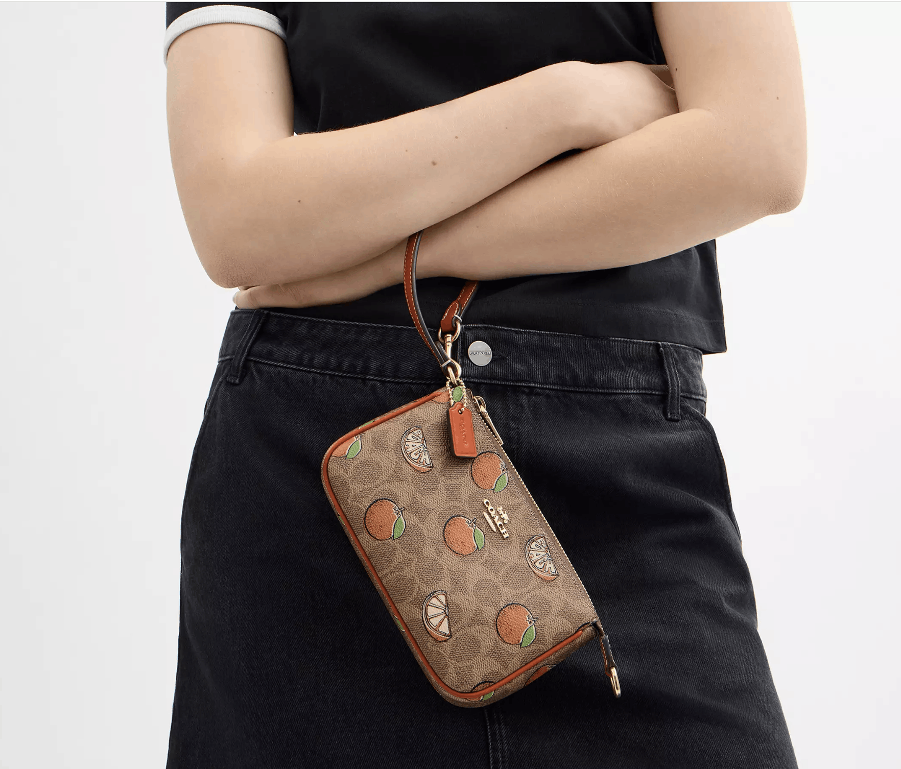 Coach Nolita 19 In Signature Canvas With Orange Print CAL27 Size ONE SIZE - 7 Thumbnail
