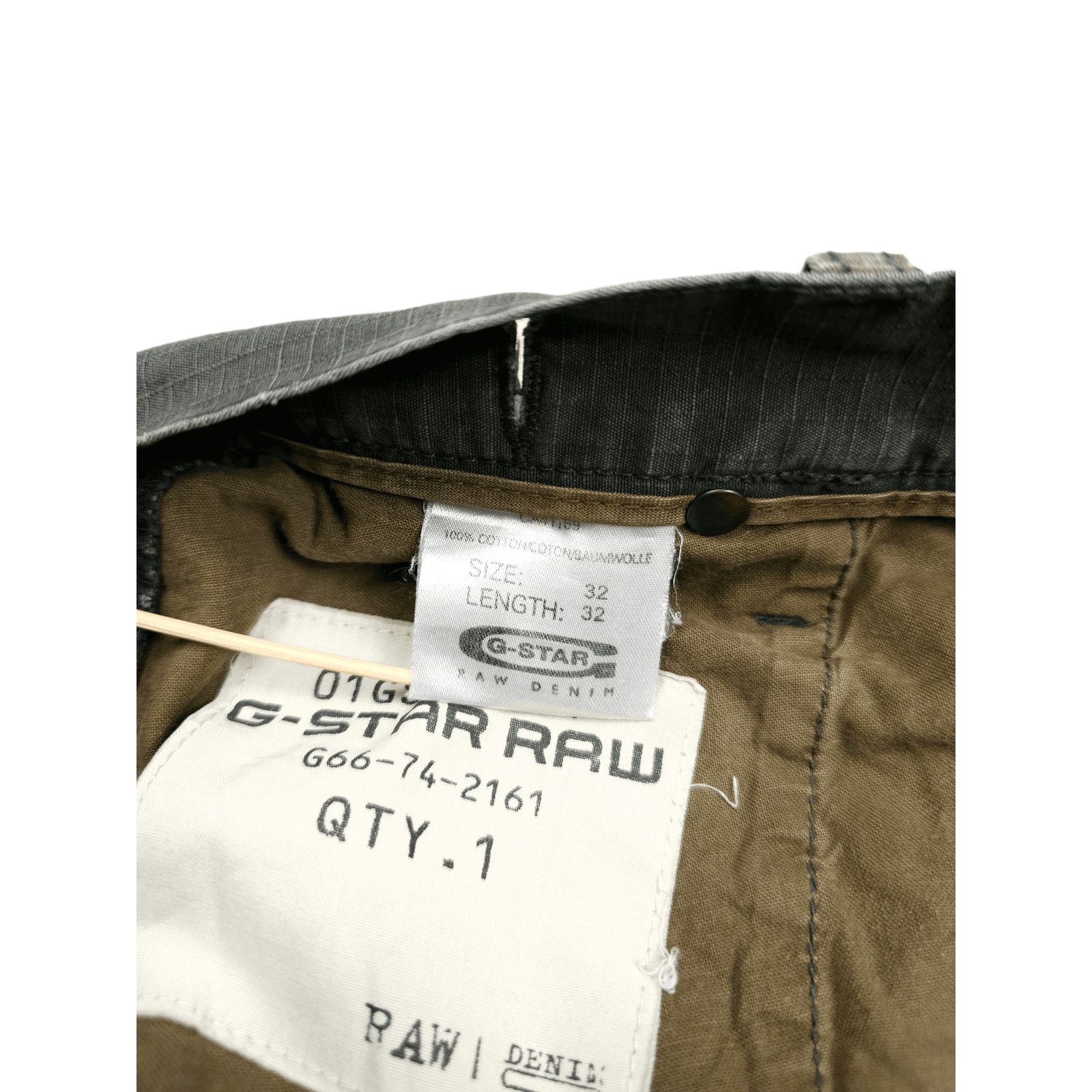 G-Star × Japanese Brand 💎 32/32 G-star RAW 3D Cargo Loose Pants Jeans Utility Y2K Size US 32 / EU 48 - 20 Thumbnail