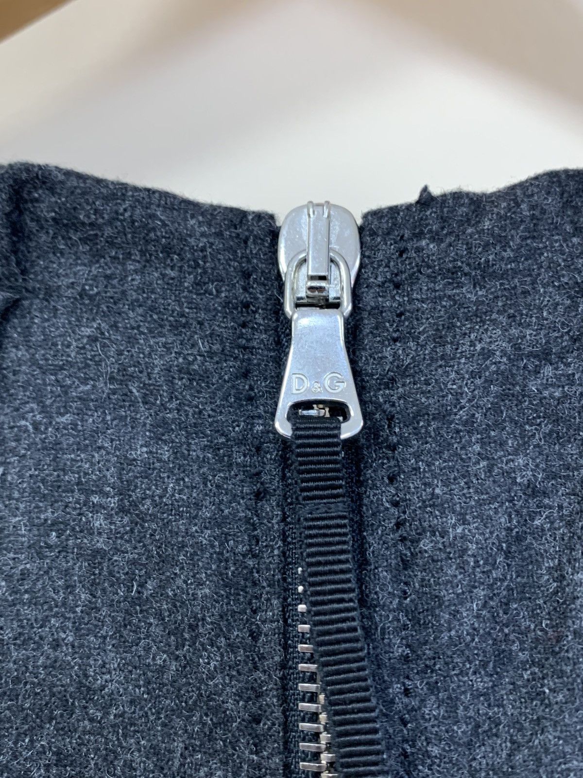 Dolce & Gabbana Dolce Gabbana Wool Mini Dress Dark Grey Size M / US 6-8 / IT 42-44 - 7 Thumbnail