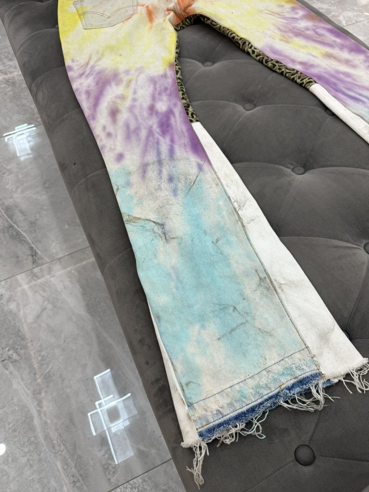 Gallery Dept. Gallery Dept. GG Tie Dye Flare Jeans Size US 32 / EU 48 - 9 Thumbnail