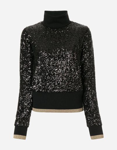 Dolce & Gabbana o1y0925 Turtleneck Sweater in Black Size XS / US 0-2 / IT 36-38 - 1 Thumbnail