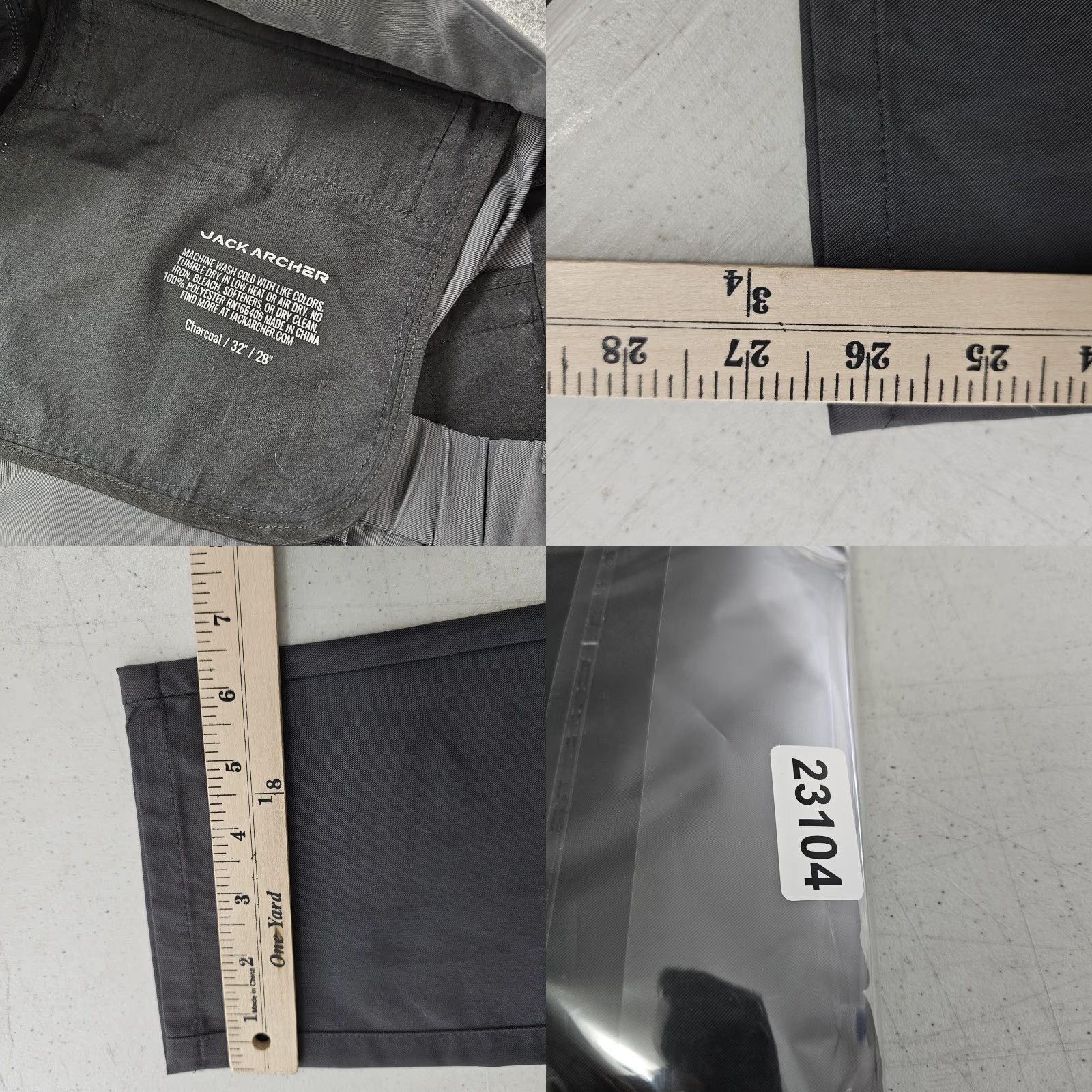Vintage Jack Archer Pants Mens 32x26 Chino Performance Tech Travel Casual Size US 32 / EU 48 - 8 Thumbnail