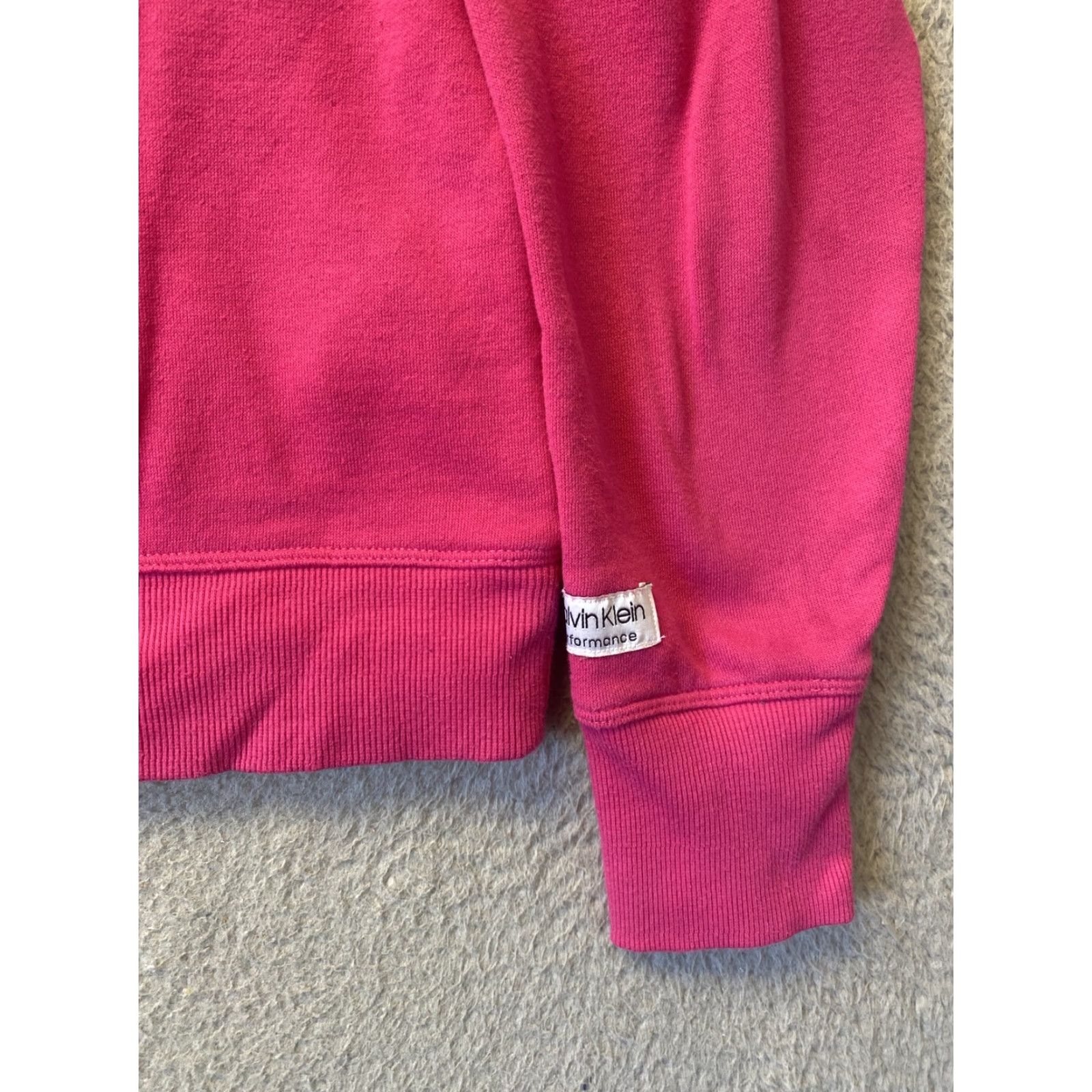 Calvin Klein Calvin Klein Sweatshirt Pullover Womens Logo Relaxed Fit Size M / 35-94 Pink/Purple Tone Modern 60% Cotton 40% Polyester Size M / US 6-8 / IT 42-44 - 2 Thumbnail