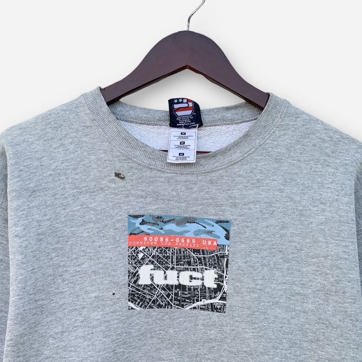 FUCT Vintage 90s Fuct Downtown LA Skateboard Crewneck Sweatshirt Size US S / EU 44-46 / 1 - 4 Thumbnail