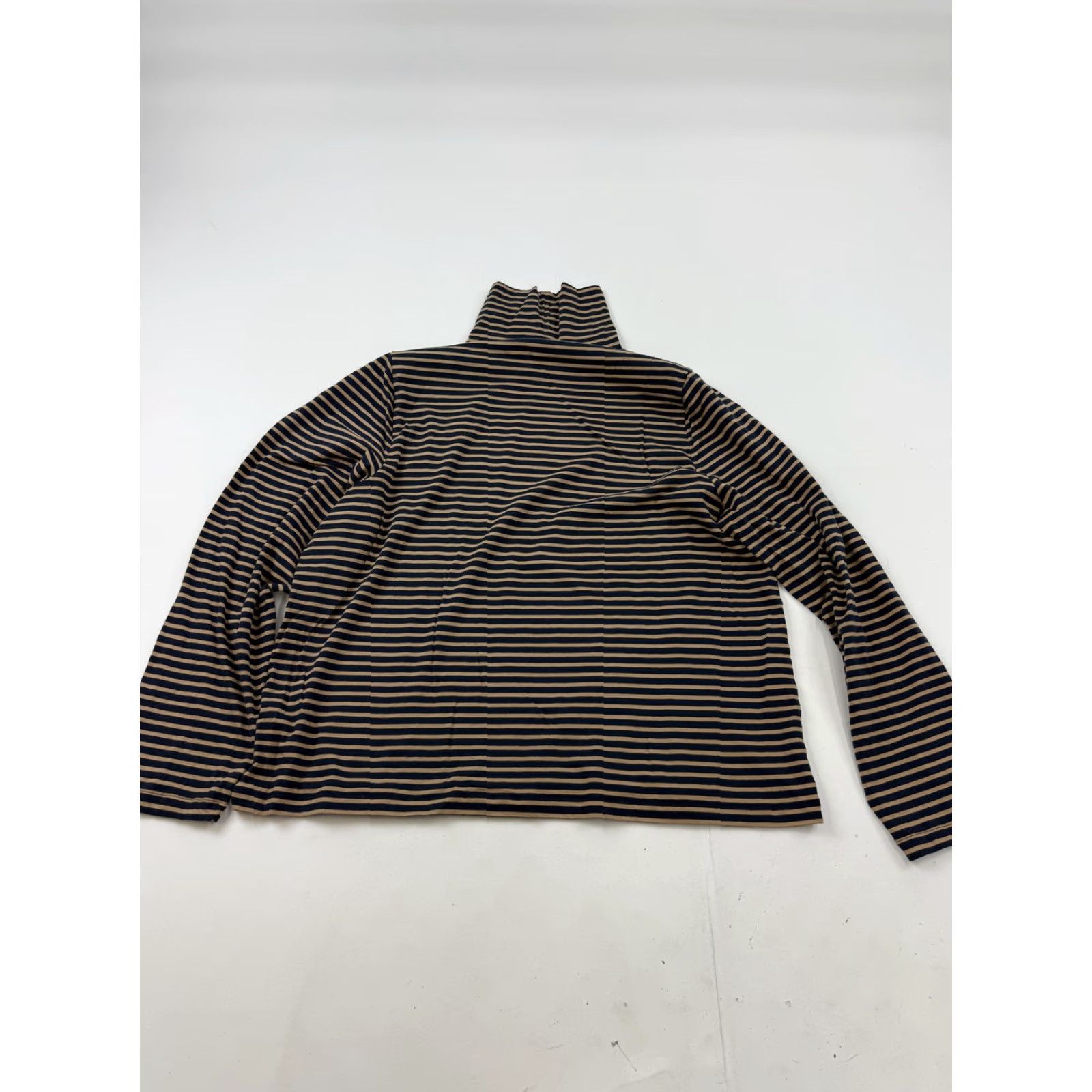 J.Crew J.Crew Shirt Womens 3X Blue Stripe 100% Cotton Turtleneck Long Sleeve Top Size XXL / US 16-18 / IT 52-54 - 6 Thumbnail