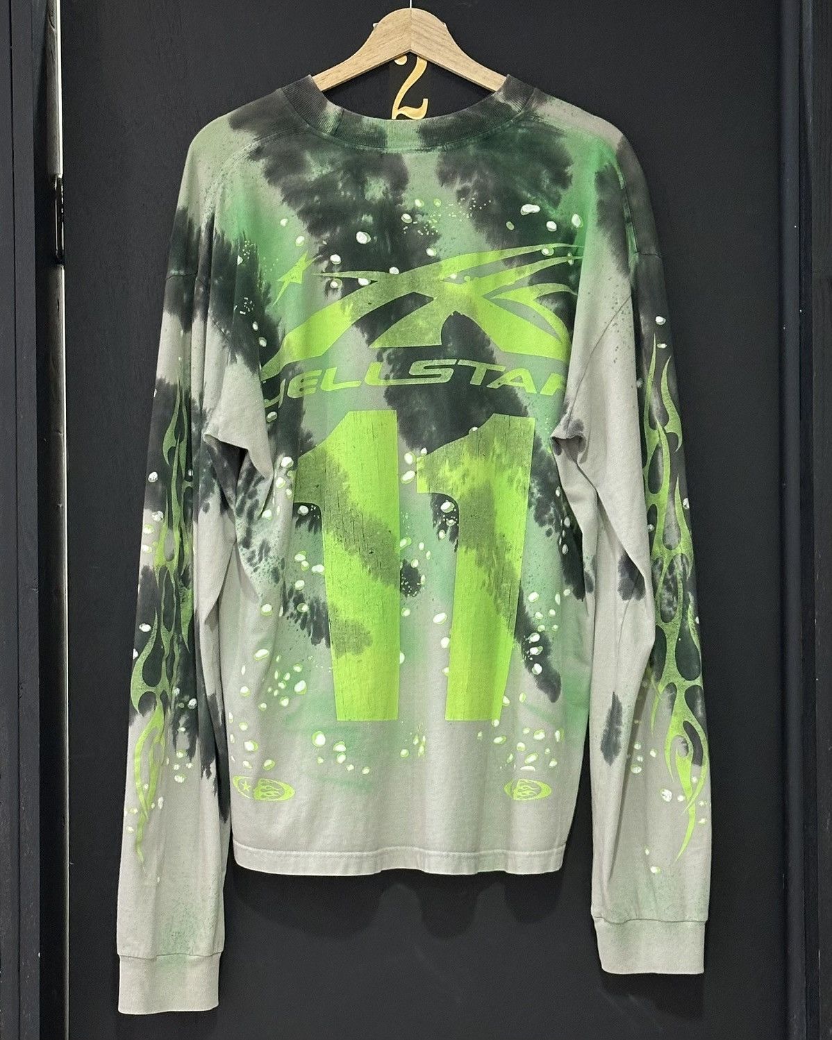 HELLSTAR Hellstar Tye-Dye Moto Long-Sleeve Green Size US L / EU 52-54 / 3 - 2 Thumbnail