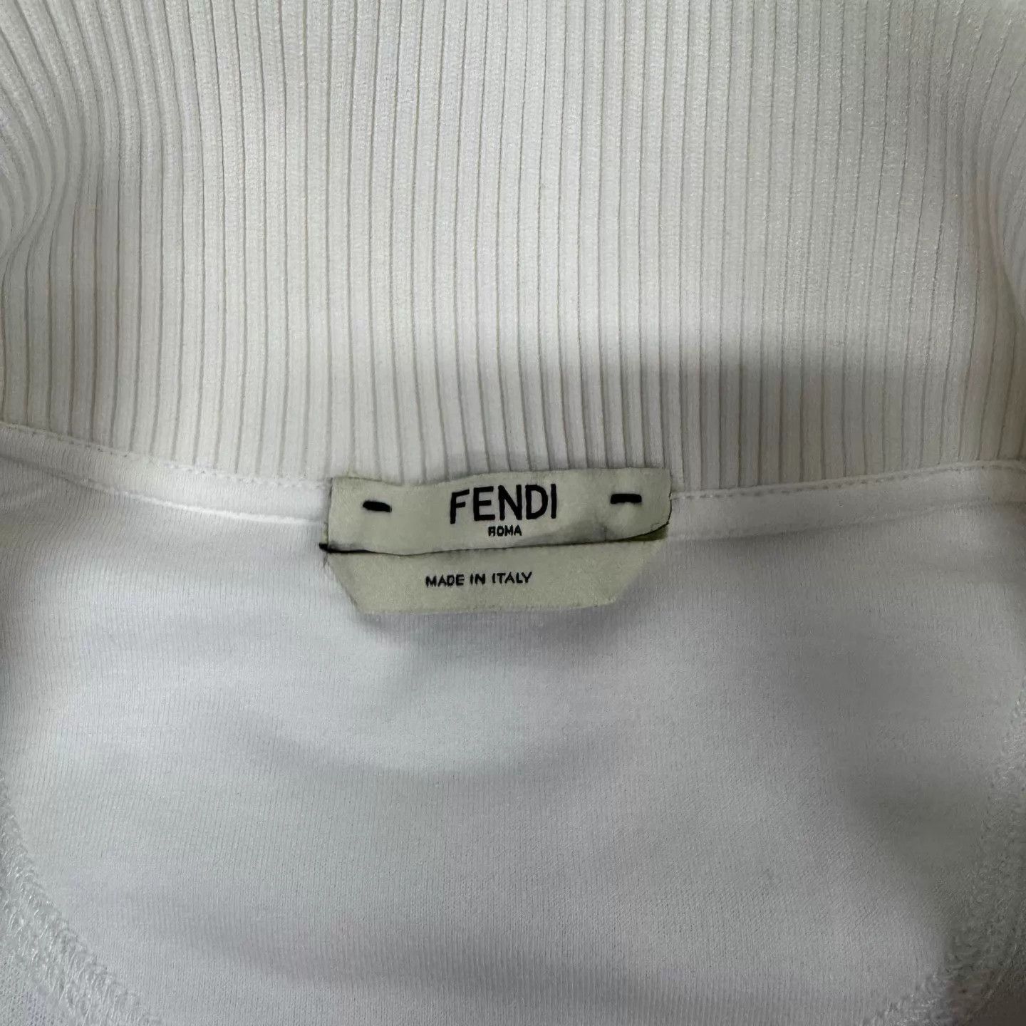 Fendi Fendi Women's Double F Sleeve Logo Zip Stand Collar Track Size XS / US 0-2 / IT 36-38 - 6 Thumbnail