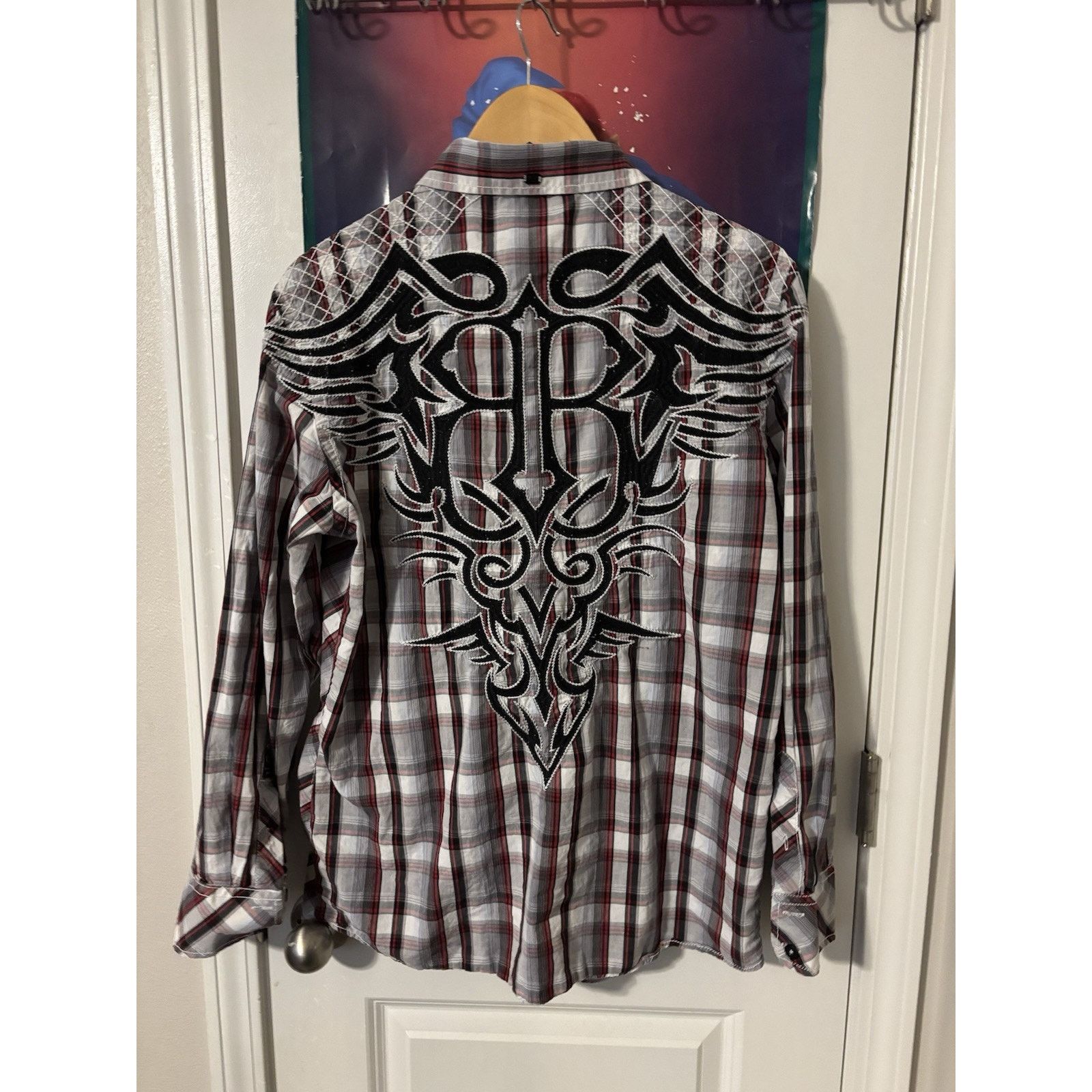 Vintage Roar Signature L Red Black Plaid Discord Western Cowboy Size US L / EU 52-54 / 3 - 2 Thumbnail
