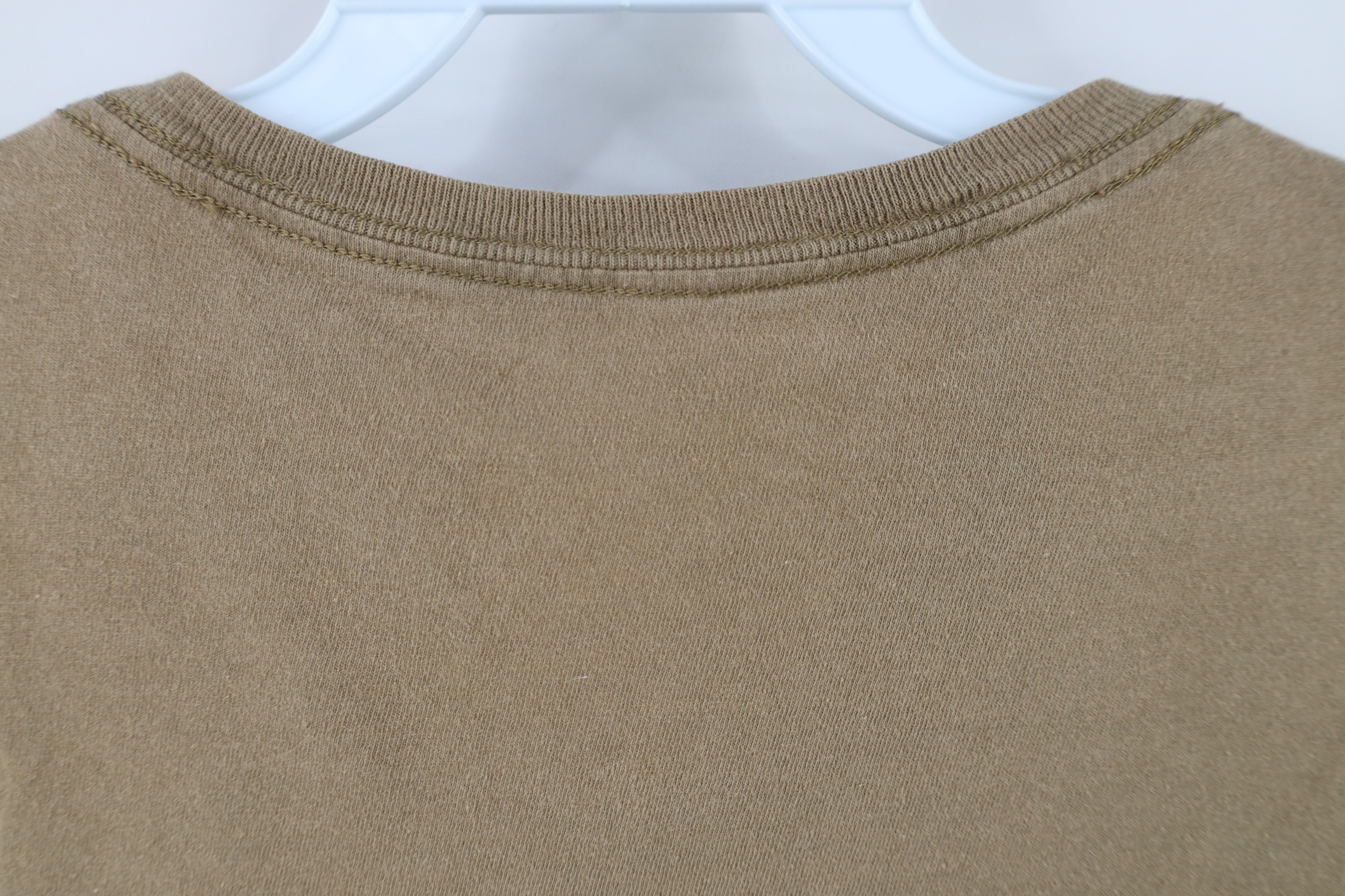 Vintage Vintage Y2K Streetwear Blank Cotton T-Shirt Beige Brown Size US M / EU 48-50 / 2 - 8 Thumbnail
