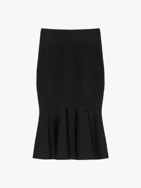 Givenchy o1w1db10325 Godet Skirt in Black Size 30" / US 8 / IT 44 - 1 Preview