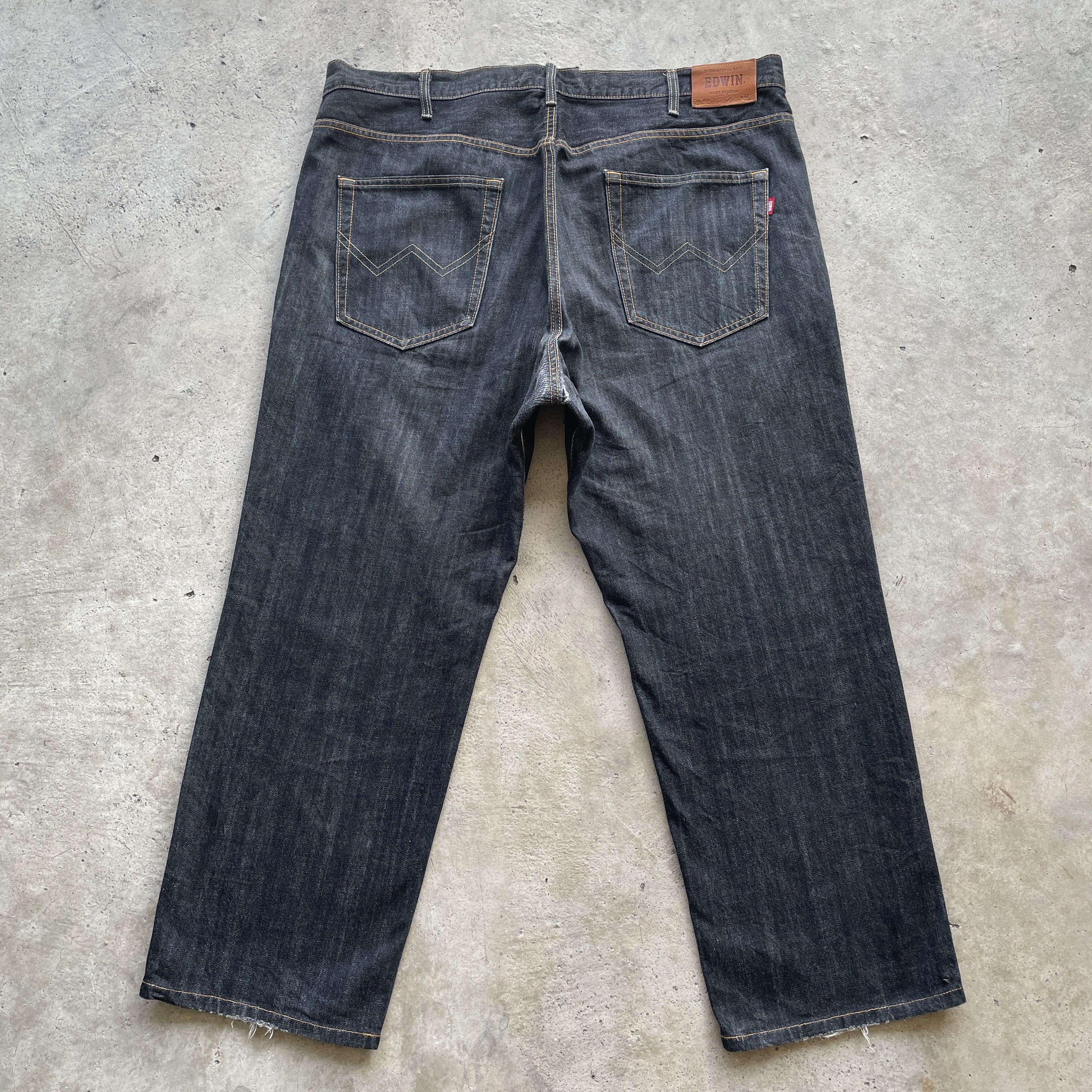 Edwin × Japanese Brand W42💥 Vintage Edwin 404 Made In Japan Black Jeans Pants Size US 42 / EU 58 - 14 Thumbnail