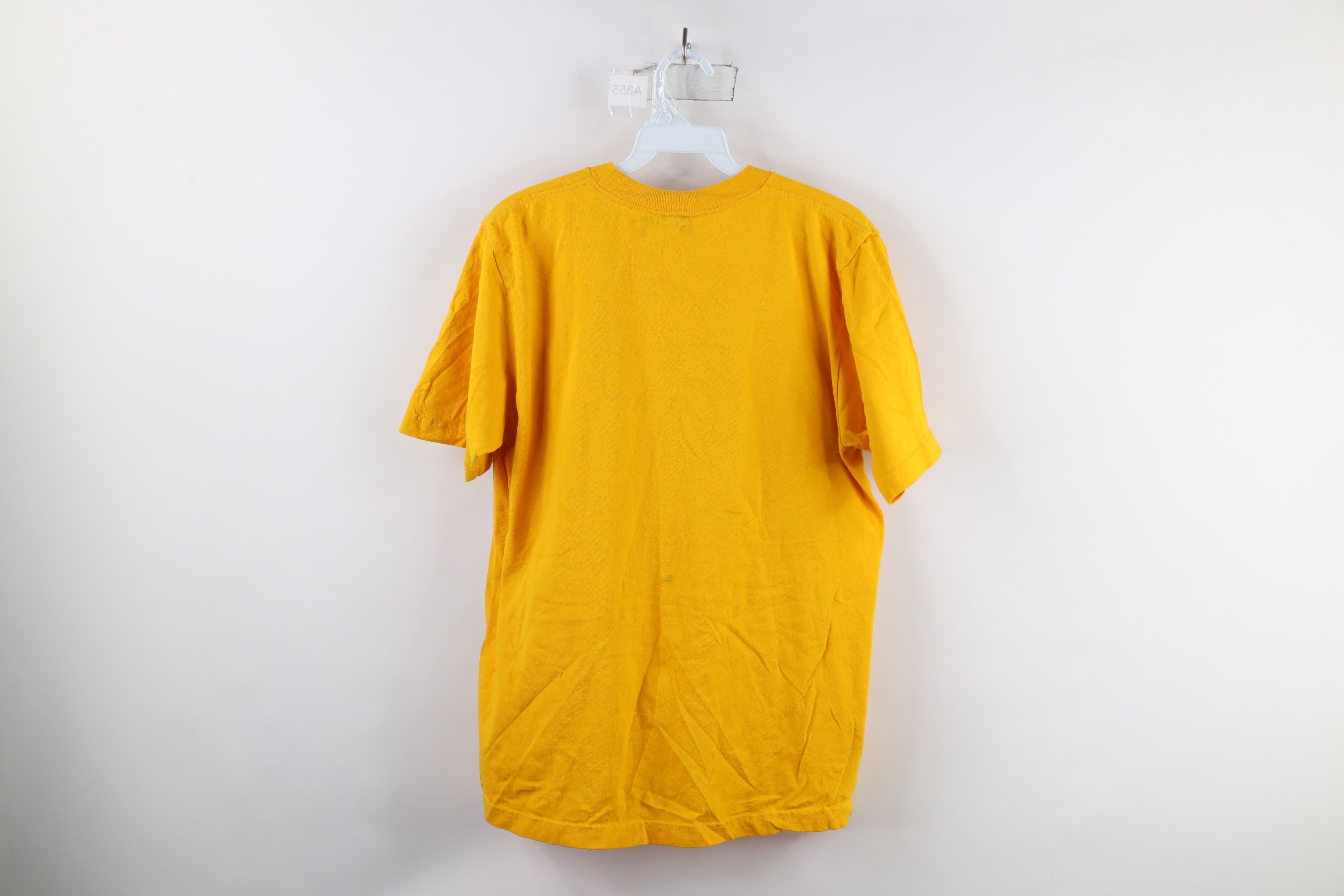 Vintage Vintage 90s Streetwear Panther Fire Flames T-Shirt Yellow Size US S / EU 44-46 / 1 - 11 Thumbnail