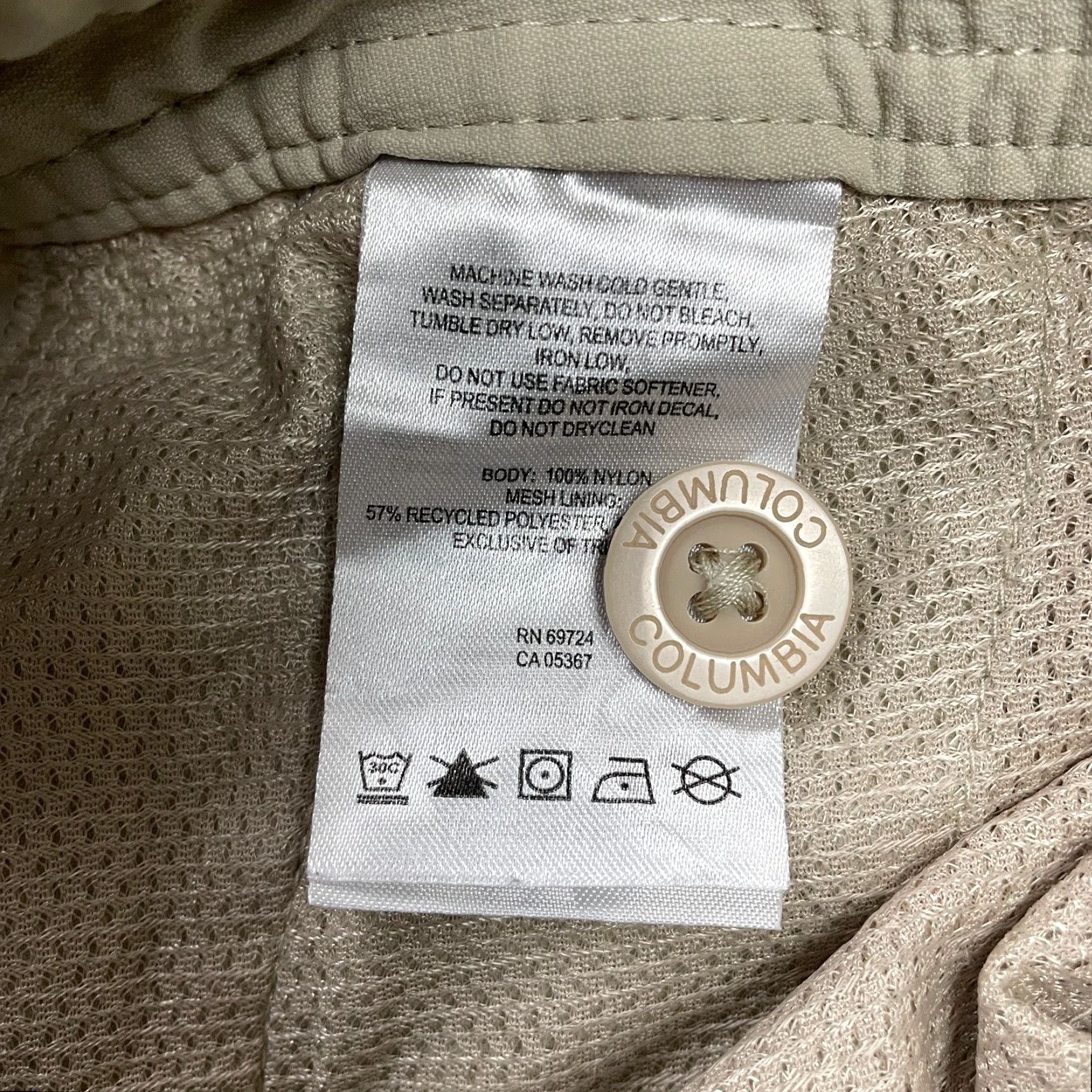 Vintage Columbia Womens Cargo Shorts 6 Beige Nylon Active Outdoor Casual 30x10 Mid Rise Pockets Breathable Easy Care Size 28" / US 6 / IT 42 - 7 Thumbnail