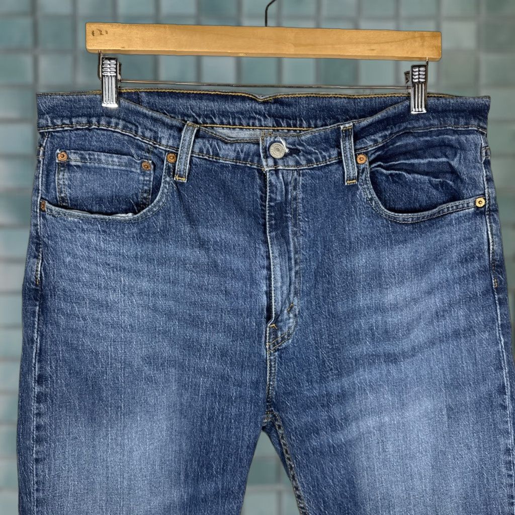 Levi's Levi's Jeans 527 Mens 36x30 Blue Bootcut Western Cowboy Whiskered Comfortable Classic 5-Pocket Denim Cotton Regular Straight N/A Size US 36 / EU 52 - 1 Thumbnail