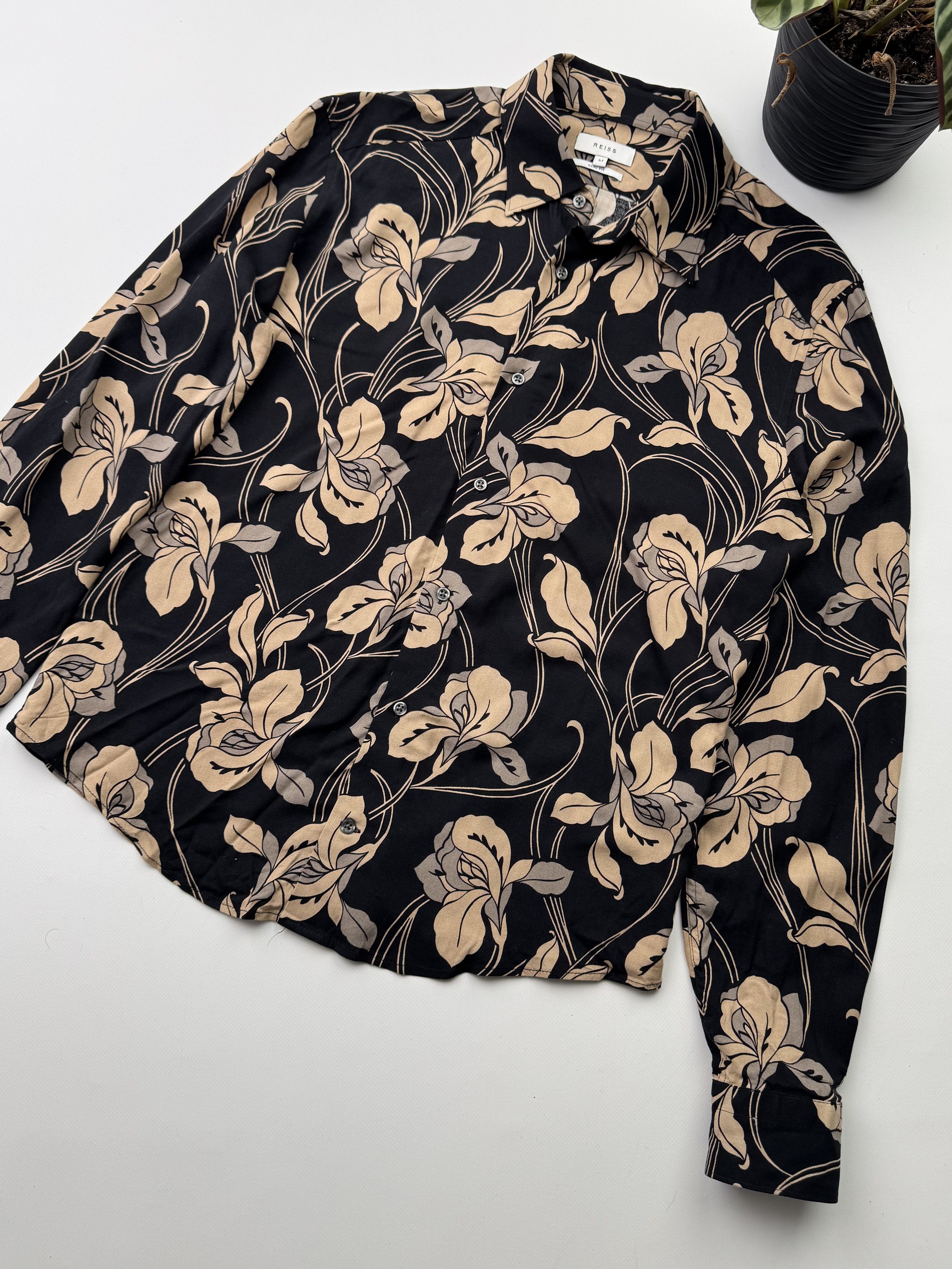 Reiss Reiss Viscose Shirt Long Sleeve (145) Size US M / EU 48-50 / 2 - 3 Thumbnail