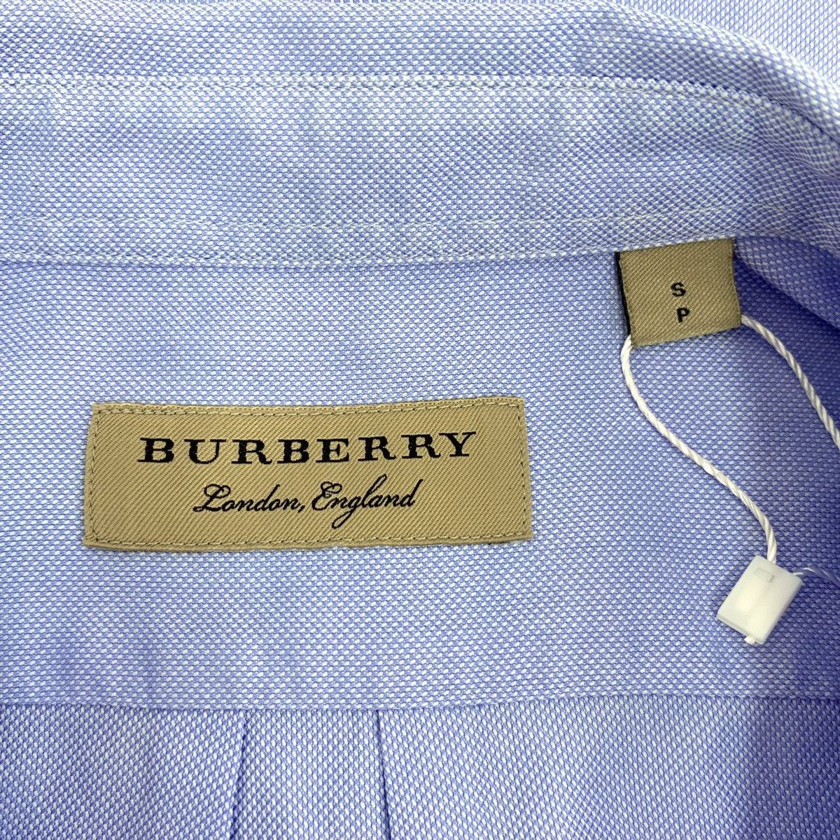 Burberry Burberry Blue Cotton Collared Long Sleeve Shirt K26WX Size S / US 4 / IT 40 - 5 Thumbnail