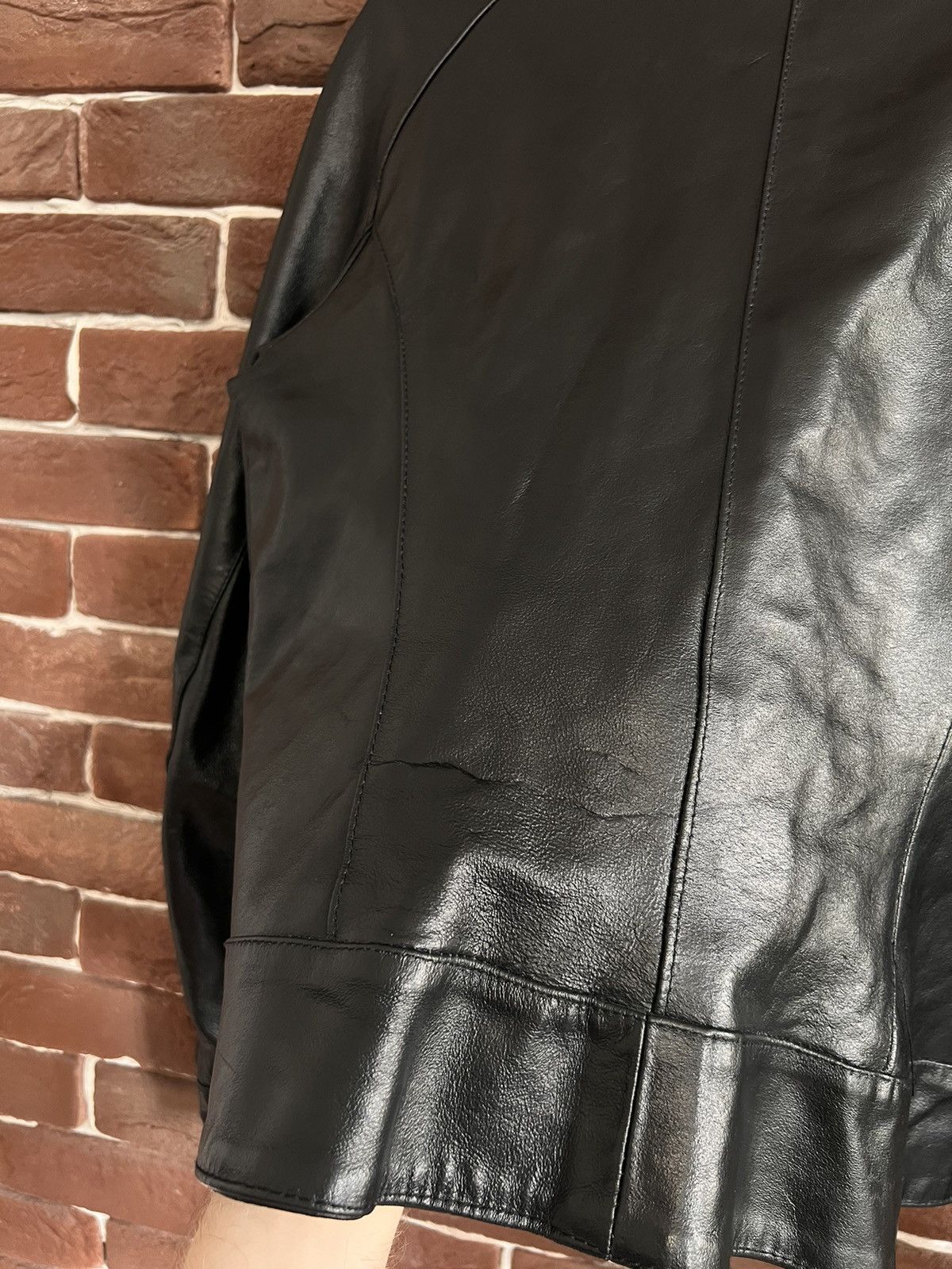 Leather Vintage Genuine Real Leather Jacket High Quality Rock Punk Size US M / EU 48-50 / 2 - 8 Thumbnail