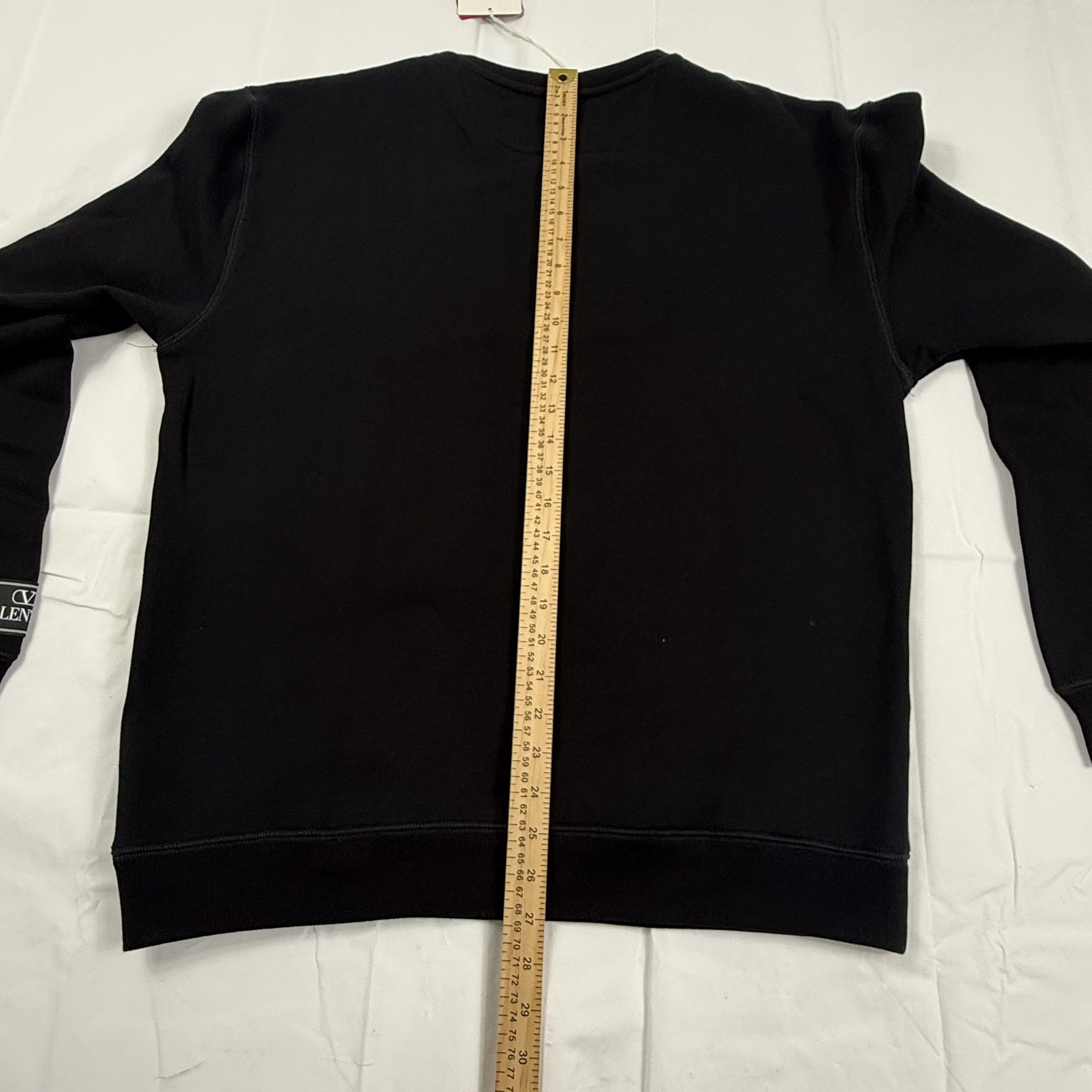 Valentino Valentino Mens Black Crewneck Sweatshirt Maison Patch NEW Size US XL / EU 56 / 4 - 12 Thumbnail