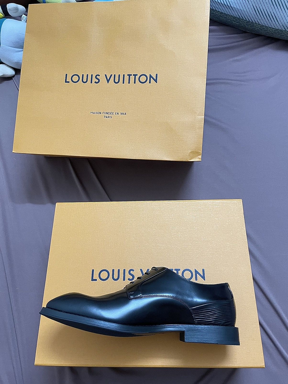 Louis Vuitton Louis Vuitton Kensington black derby shoes Size US 7 / EU 40 - 5 Thumbnail