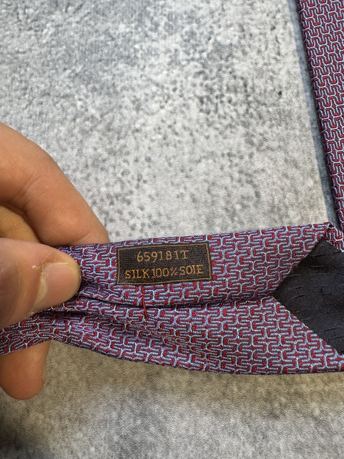 Hermes Hermes tie 100% slik Size ONE SIZE - 6 Thumbnail