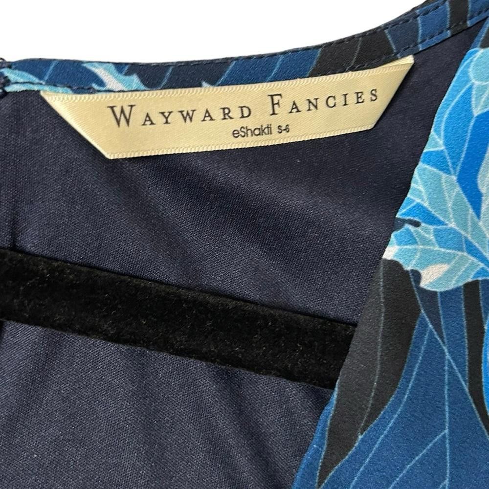 Designer eshakti Wayward Fancies Leaf Print Crepe Empire Dress 6 Size M / US 6-8 / IT 42-44 - 7 Thumbnail