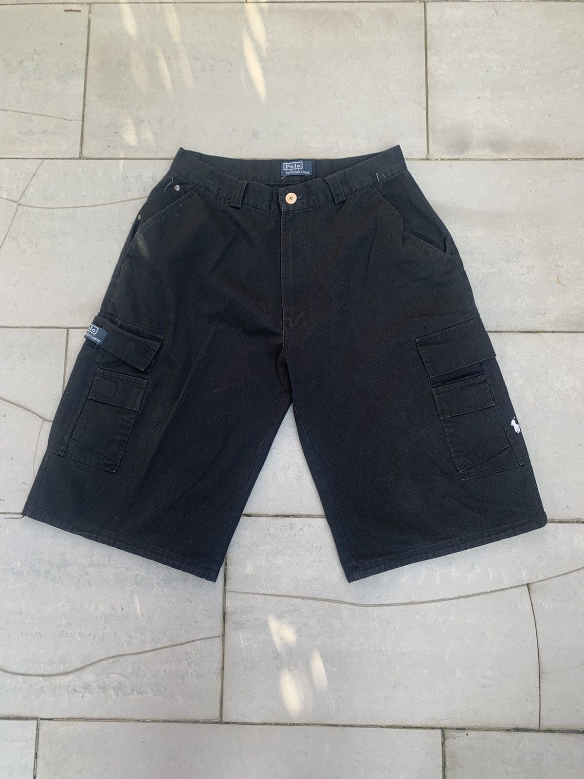 Ralph Lauren Vintage Retro Y2K Workwear Cargo Ralph Lauren Shorts Size US 34 / EU 50 - 1 Thumbnail