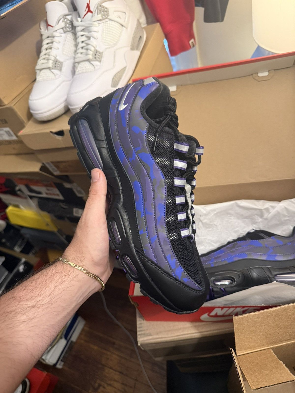Nike Nike airmax 95 purple camo size 11.5 new Size US 11.5 / EU 44-45 - 1 Thumbnail