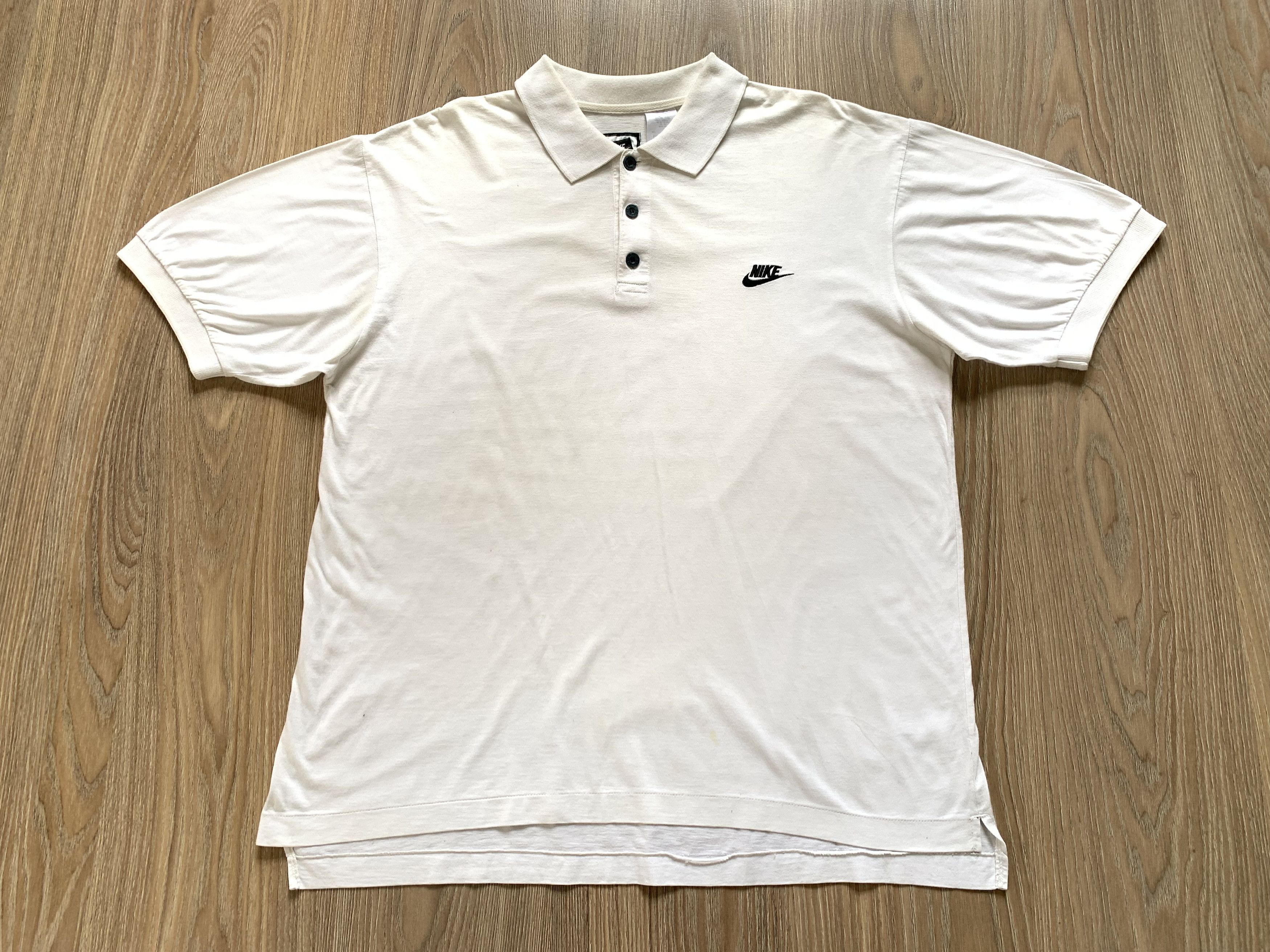 Nike Vintage Nike White Cotton T Shirt Size US M / EU 48-50 / 2 - 2 Thumbnail
