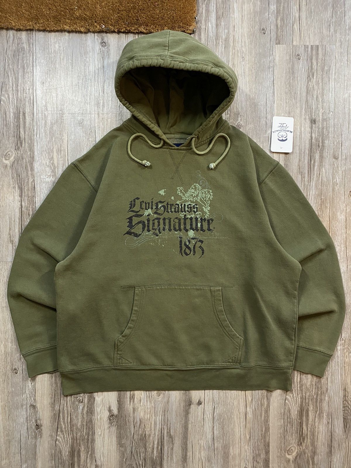 Levi's Vintage Y2K Levi’s Strauss Signature Grunge Spellout Hoodie Size US L / EU 52-54 / 3 - 1 Thumbnail