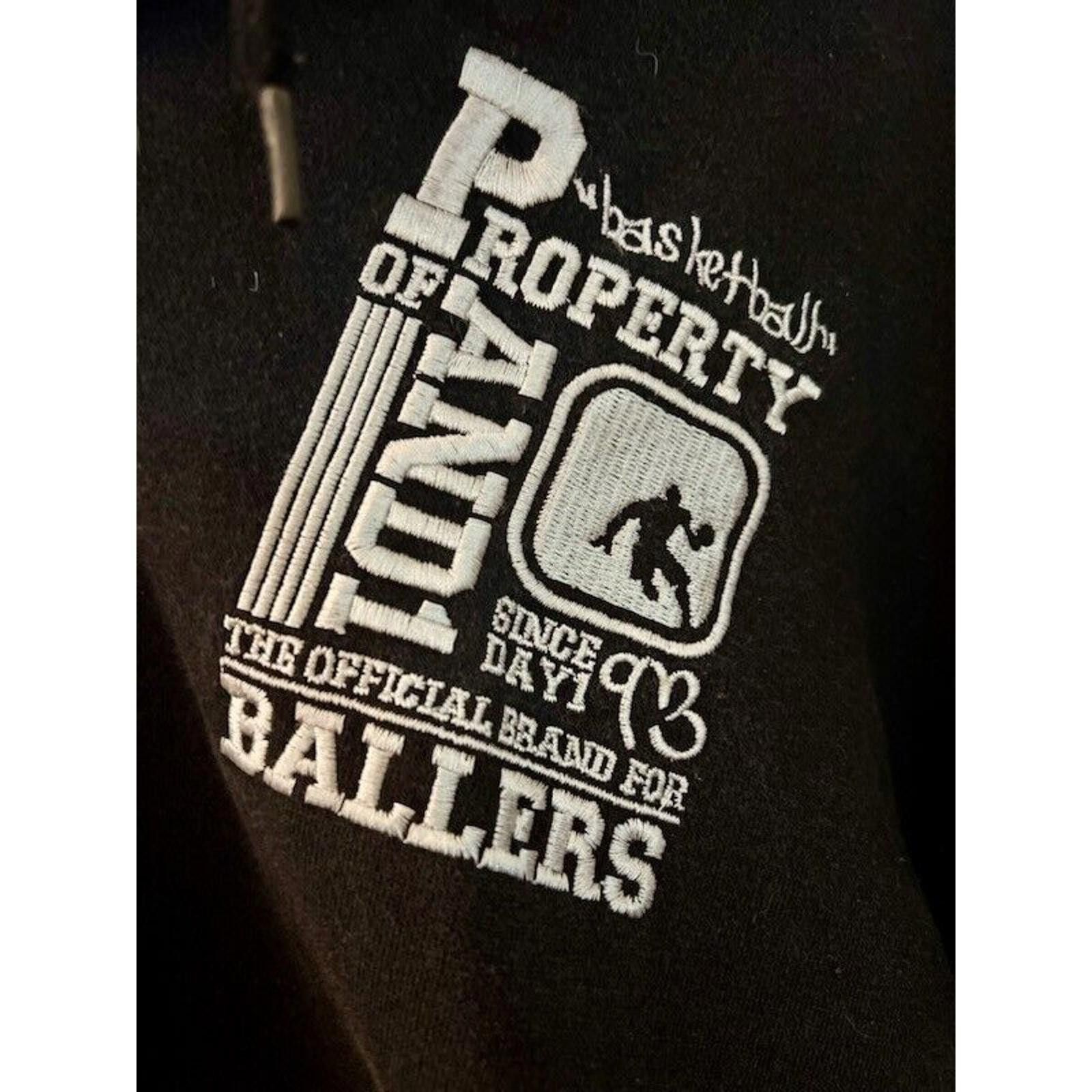 Designer AND1 Vintage Full Zip Hoodie/ BASKETBALL Large BLACK Pre-own Size US 32 / EU 48 - 3 Thumbnail