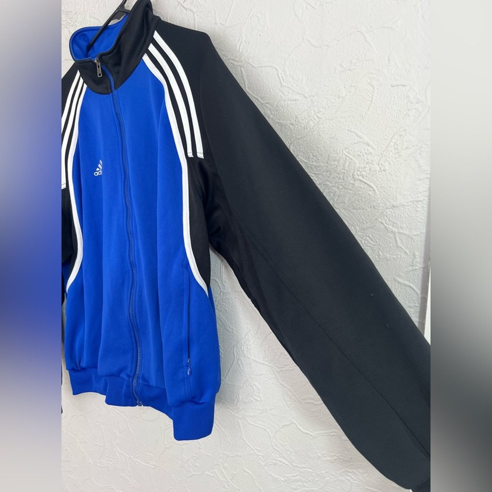 Adidas Vintage Adidas Track Jacket 90s 3 Stripes Tre Foil Full Zip Size US L / EU 52-54 / 3 - 2 Thumbnail