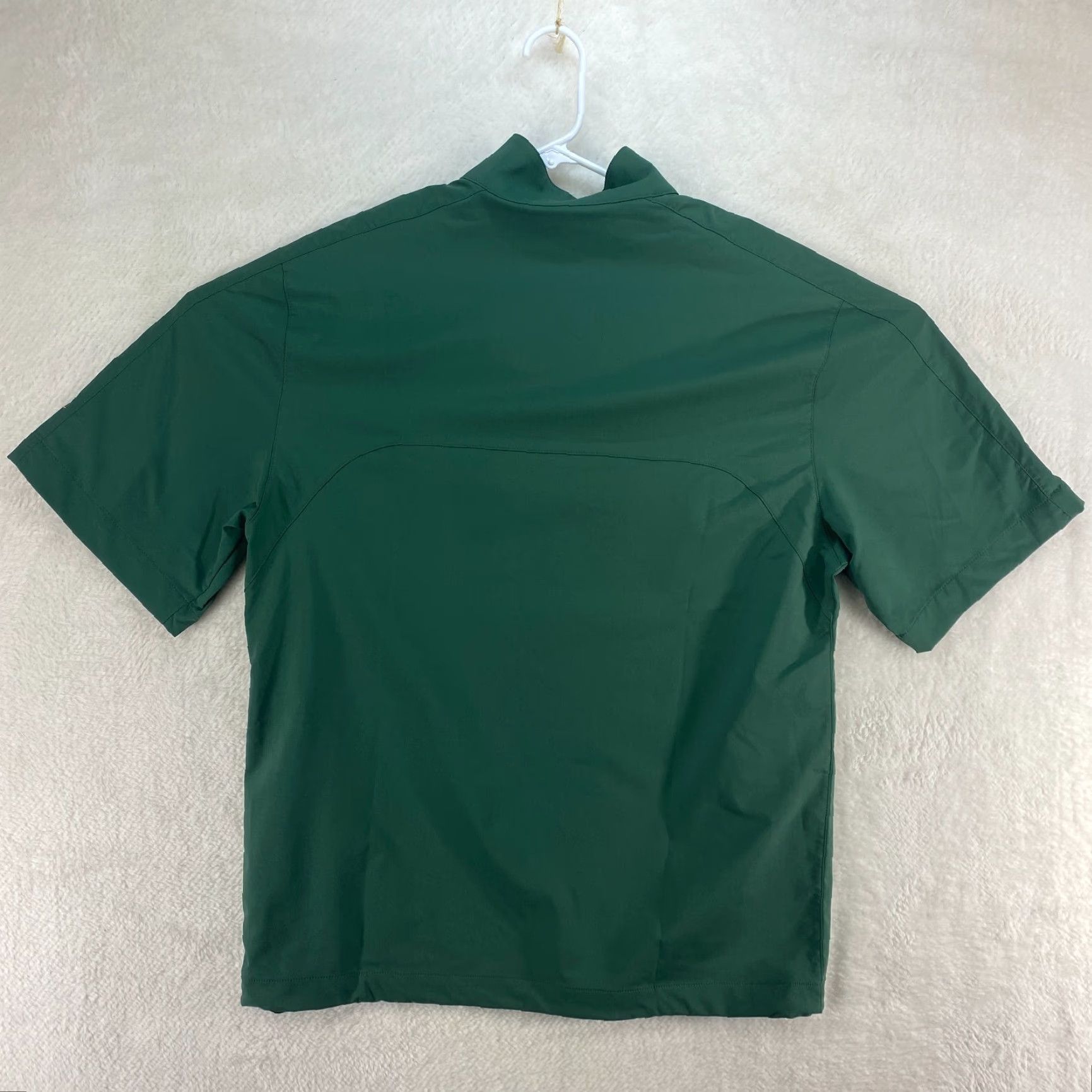 Nike Nike Dri-Fit On Field Apparel Packers Windbreaker Short Sleeve Small Green Size US 29 - 2 Thumbnail
